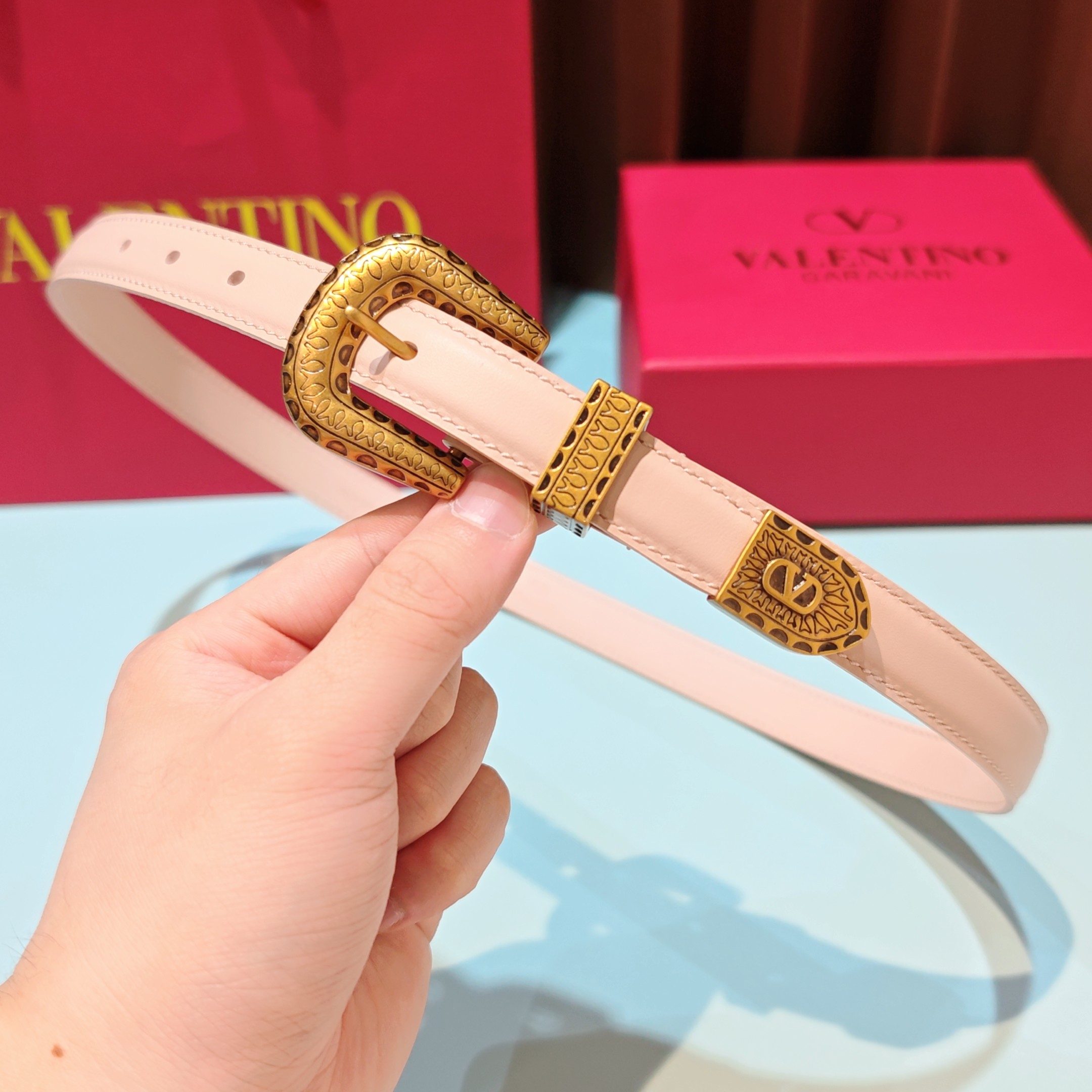 💥💥💥2.0cm 华伦天奴 腰带，双面头层牛皮，长度：75.80.85.90.95.100.105欧，铜