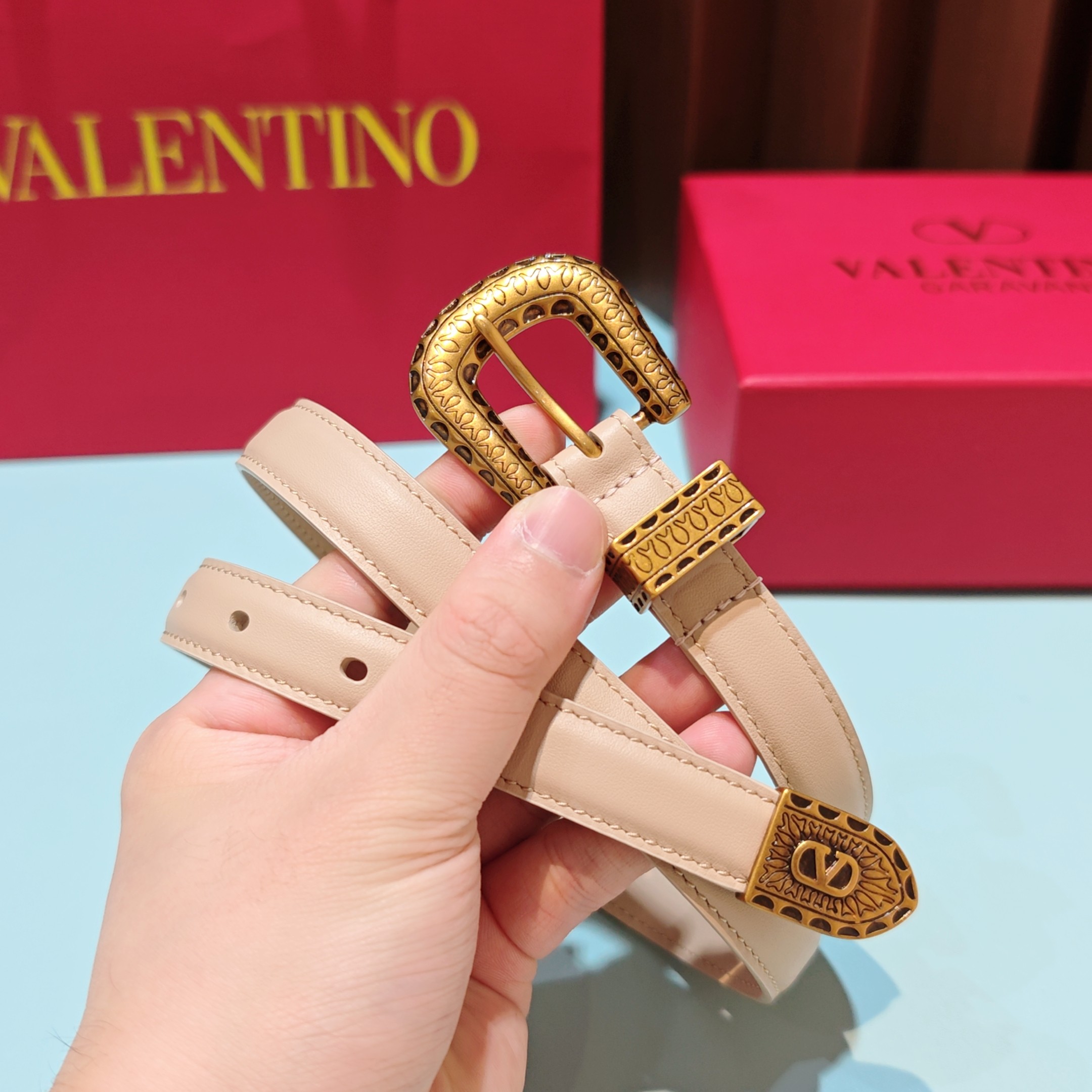 💥💥💥2.0cm 华伦天奴 腰带，双面头层牛皮，长度：75.80.85.90.95.100.105欧，铜