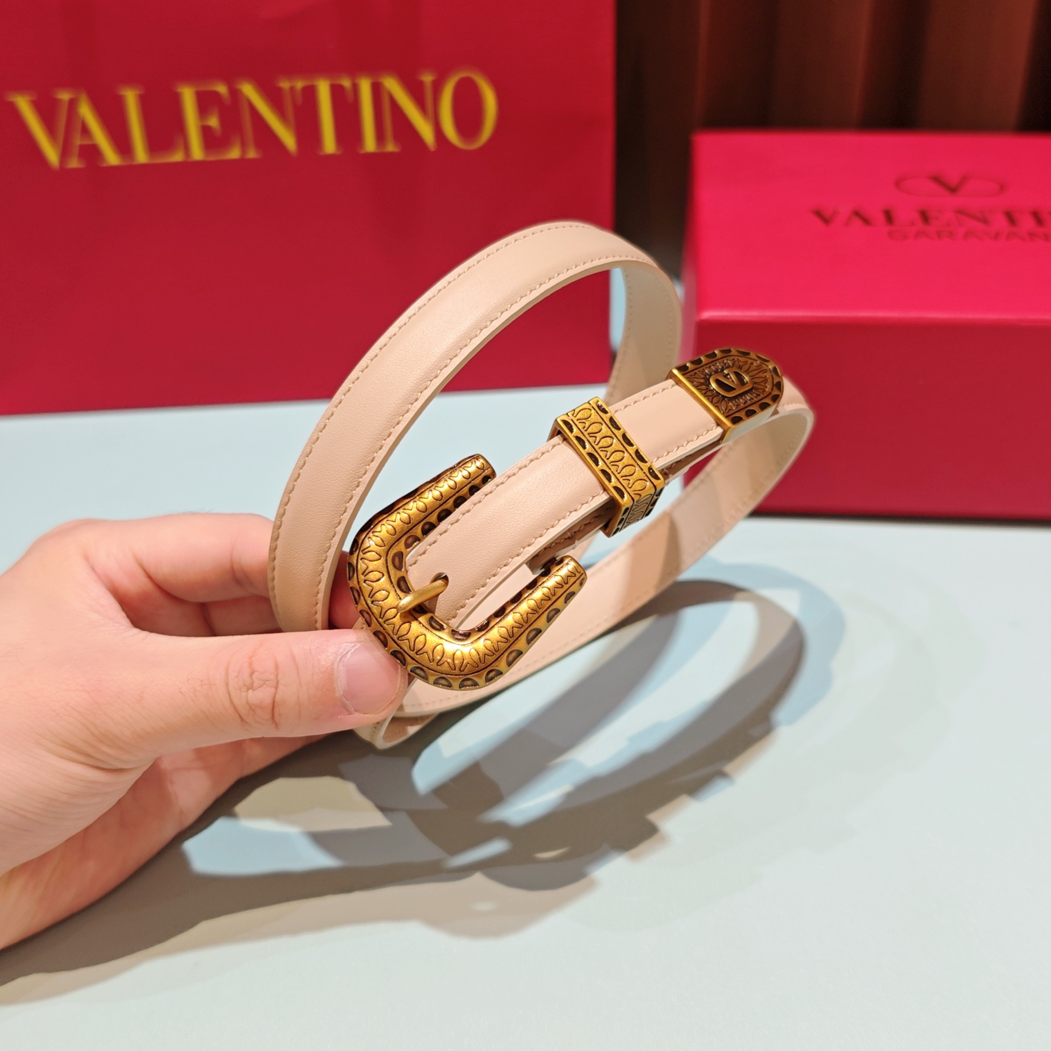 💥💥💥2.0cm 华伦天奴 腰带，双面头层牛皮，长度：75.80.85.90.95.100.105欧，铜