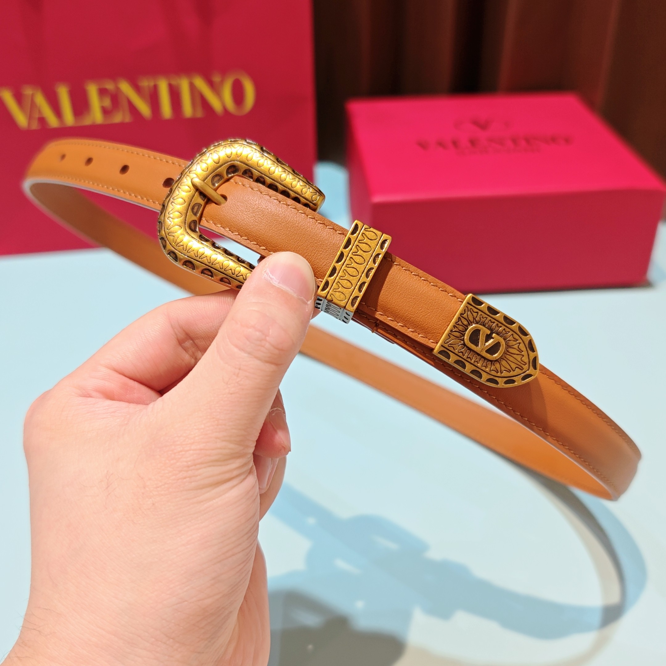 💥💥💥2.0cm 华伦天奴 腰带，双面头层牛皮，长度：75.80.85.90.95.100.105欧，铜