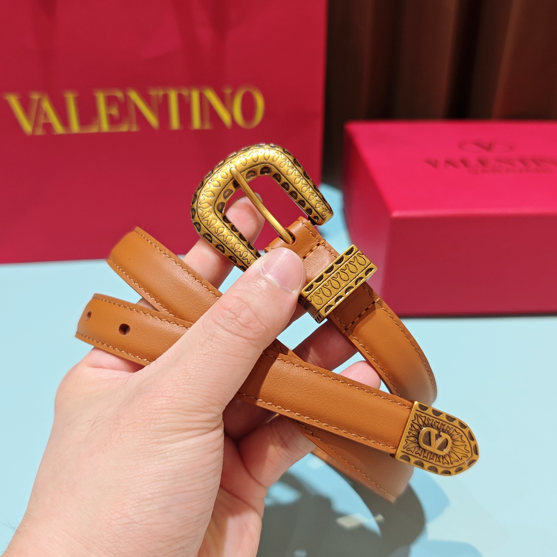 💥💥💥2.0cm 华伦天奴 腰带，双面头层牛皮，长度：75.80.85.90.95.100.105欧，铜