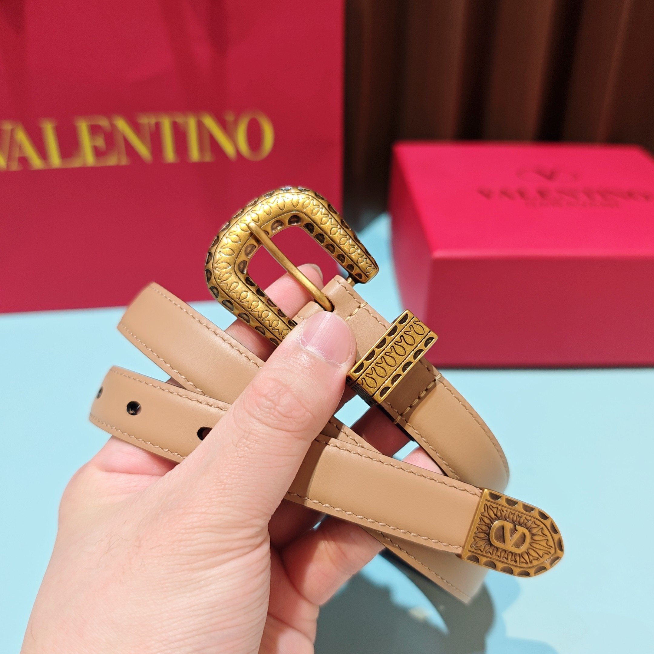 💥💥💥2.0cm 华伦天奴 腰带，双面头层牛皮，长度：75.80.85.90.95.100.105欧，铜