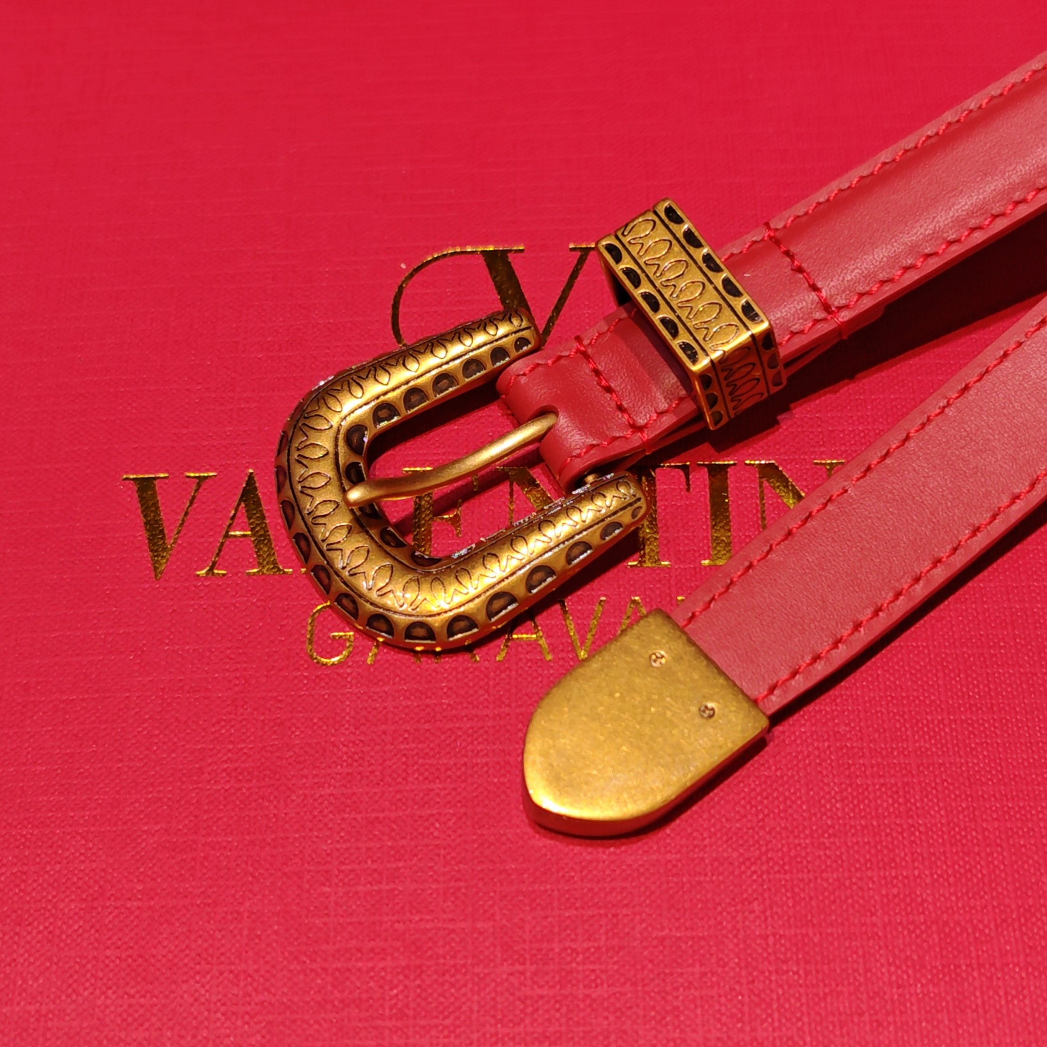 💥💥💥2.0cm 华伦天奴 腰带，双面头层牛皮，长度：75.80.85.90.95.100.105欧，铜