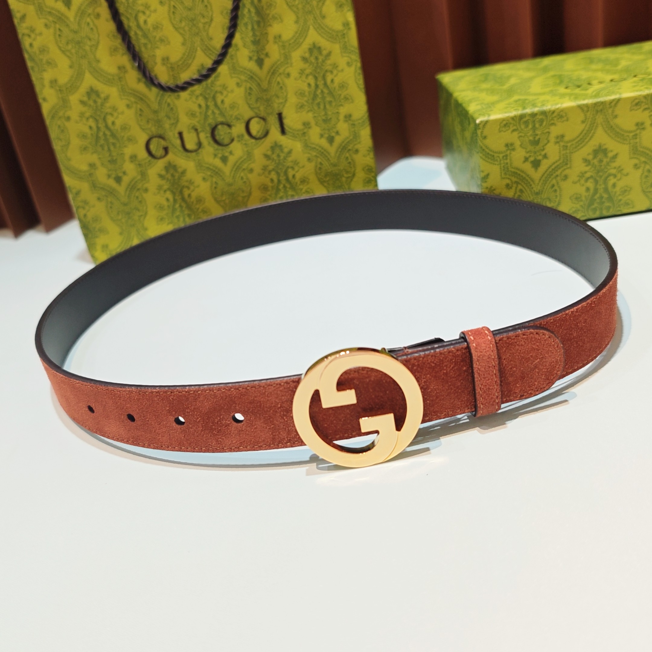 💥💥💥3.0cm 古驰 腰带，双面头层牛皮，长度：75.80.85.90.95.100.105欧，铜五金