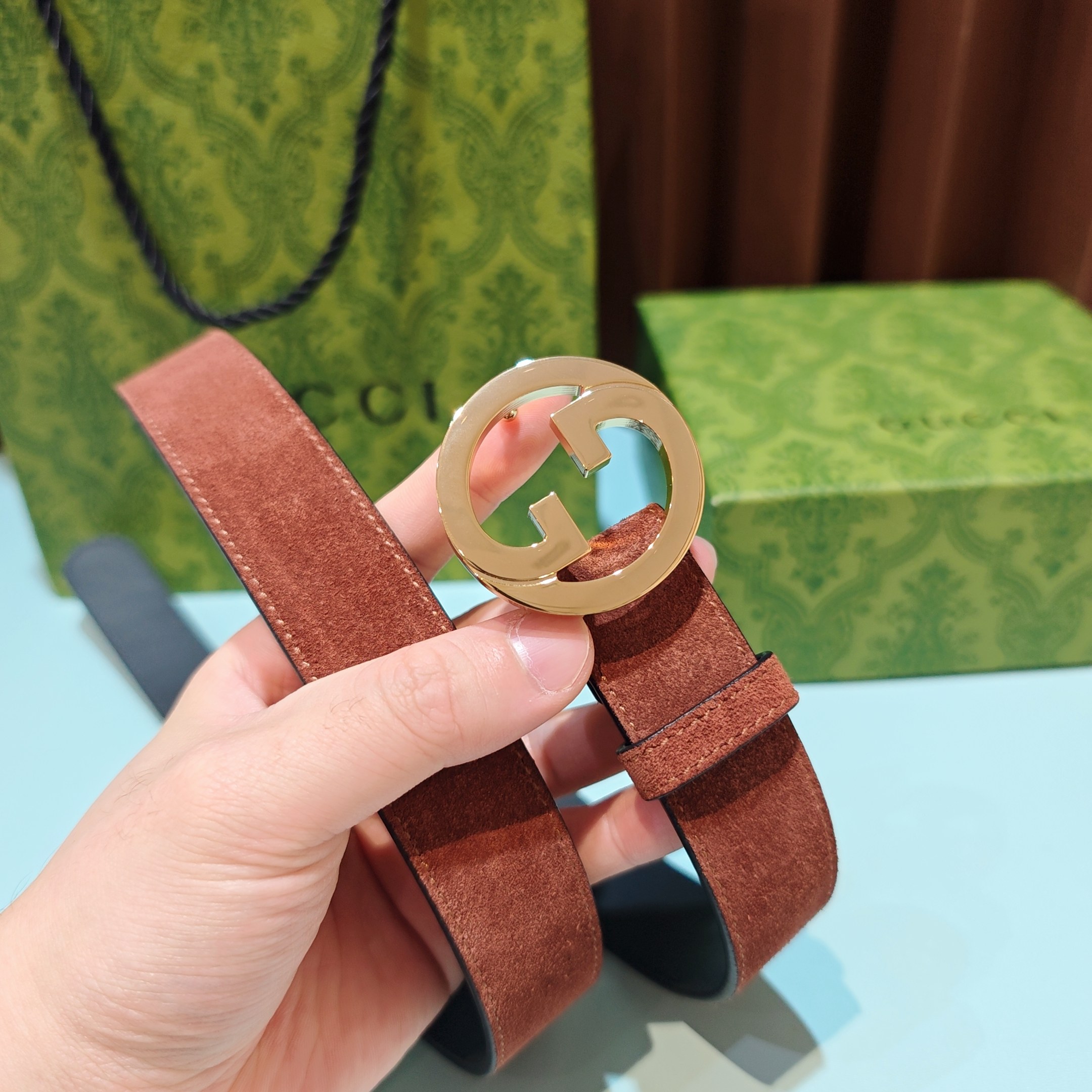💥💥💥3.0cm 古驰 腰带，双面头层牛皮，长度：75.80.85.90.95.100.105欧，铜五金