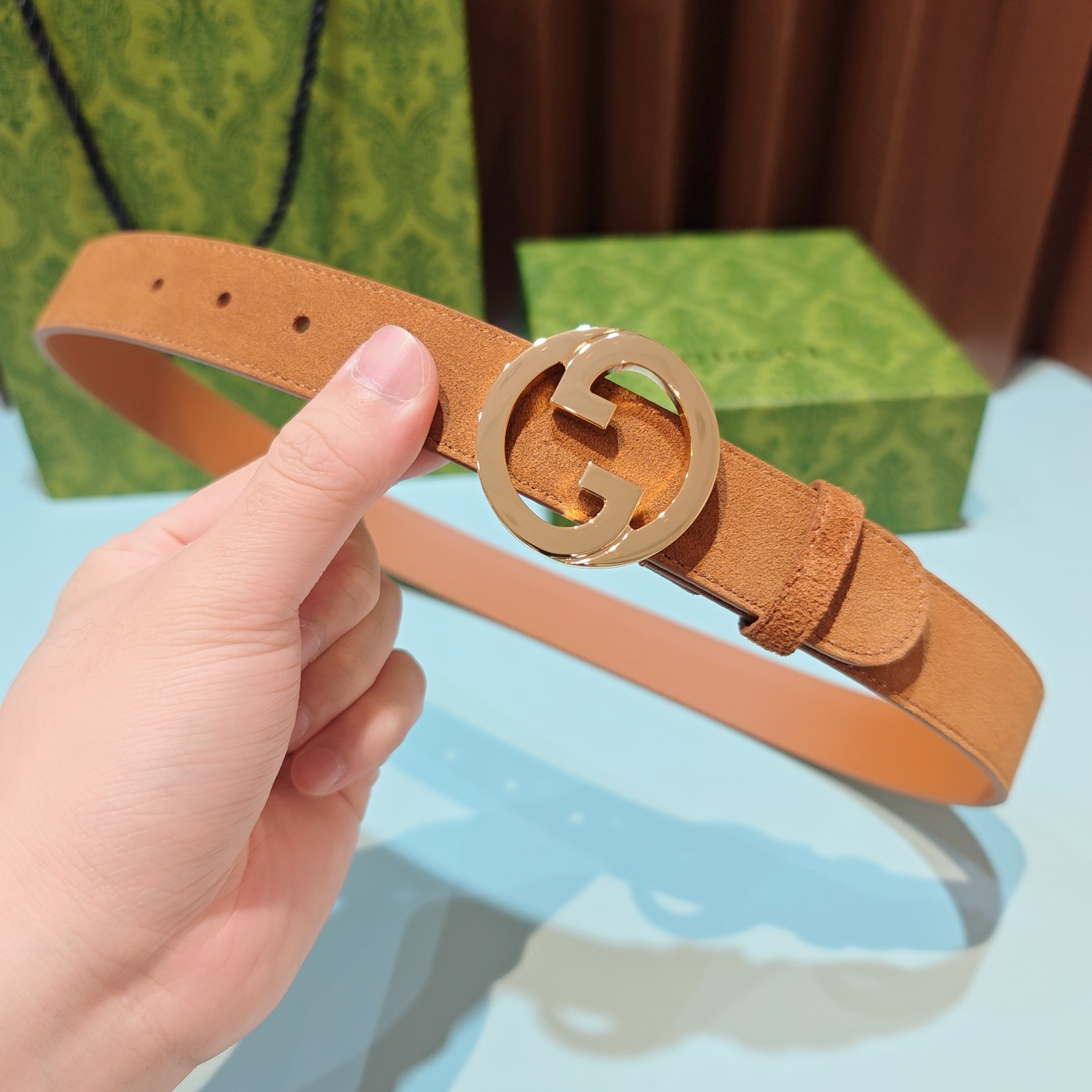 💥💥💥3.0cm 古驰 腰带，双面头层牛皮，长度：75.80.85.90.95.100.105欧，铜五金