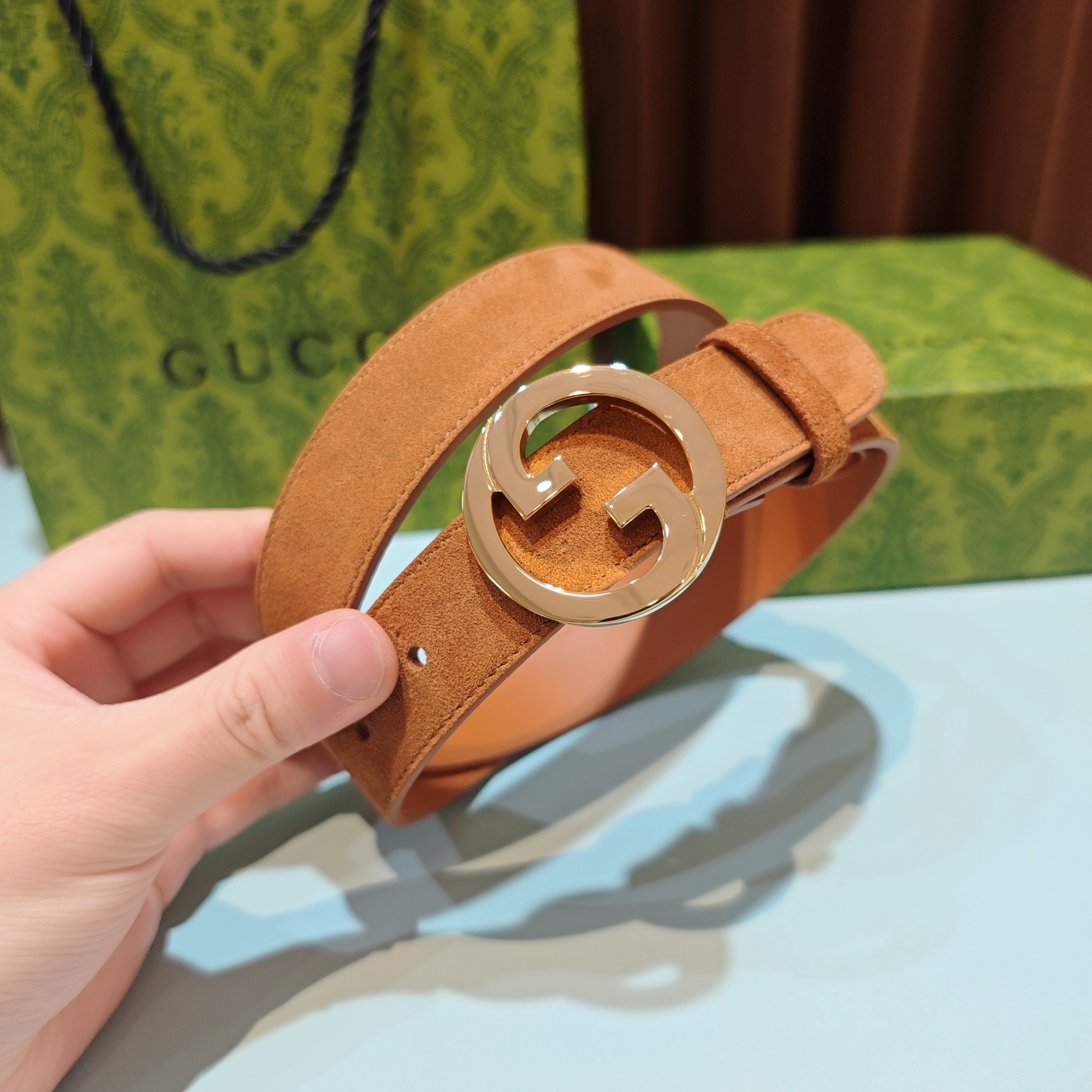 💥💥💥3.0cm 古驰 腰带，双面头层牛皮，长度：75.80.85.90.95.100.105欧，铜五金