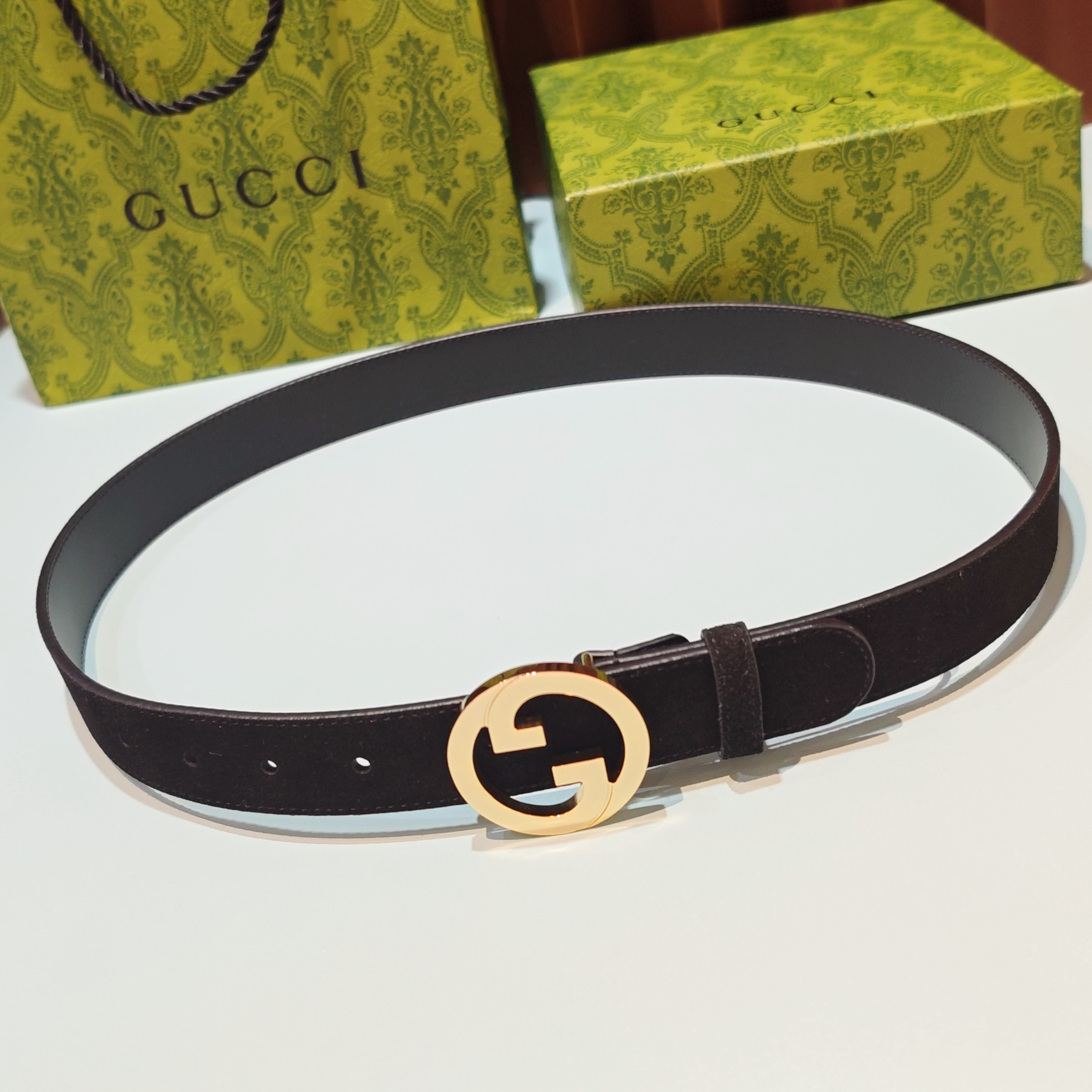 💥💥💥3.0cm 古驰 腰带，双面头层牛皮，长度：75.80.85.90.95.100.105欧，铜五金