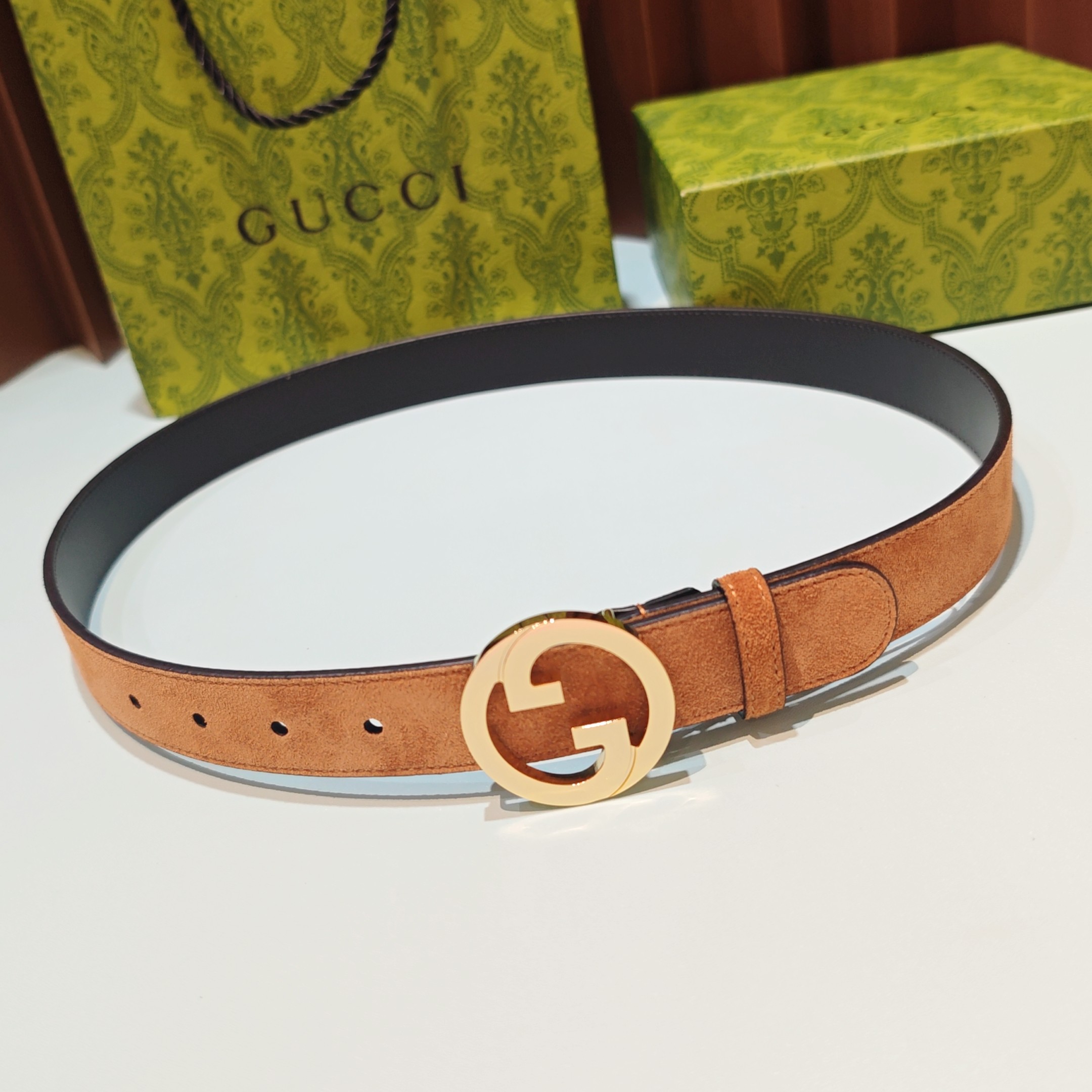 💥💥💥3.0cm 古驰 腰带，双面头层牛皮，长度：75.80.85.90.95.100.105欧，铜五金