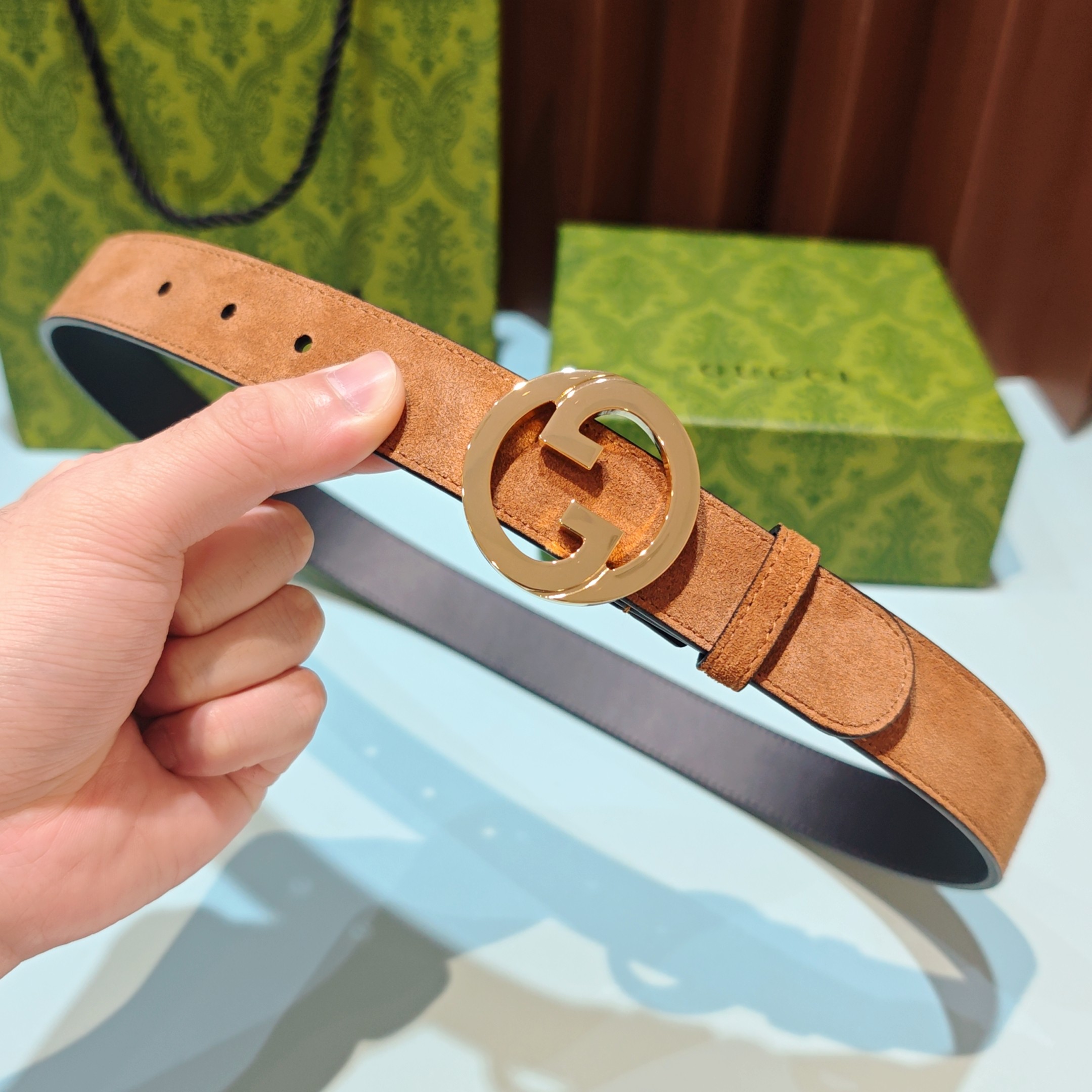 💥💥💥3.0cm 古驰 腰带，双面头层牛皮，长度：75.80.85.90.95.100.105欧，铜五金