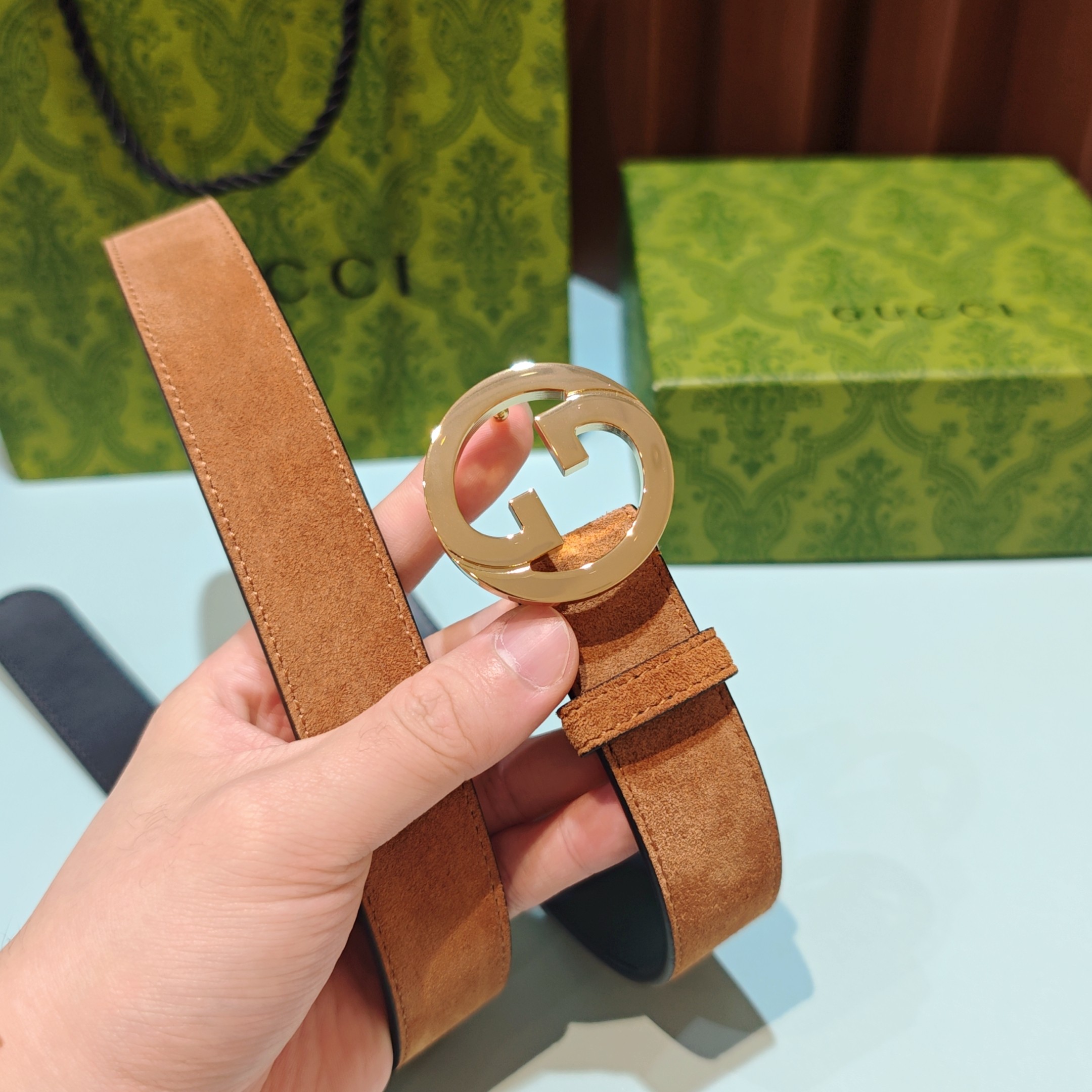 💥💥💥3.0cm 古驰 腰带，双面头层牛皮，长度：75.80.85.90.95.100.105欧，铜五金