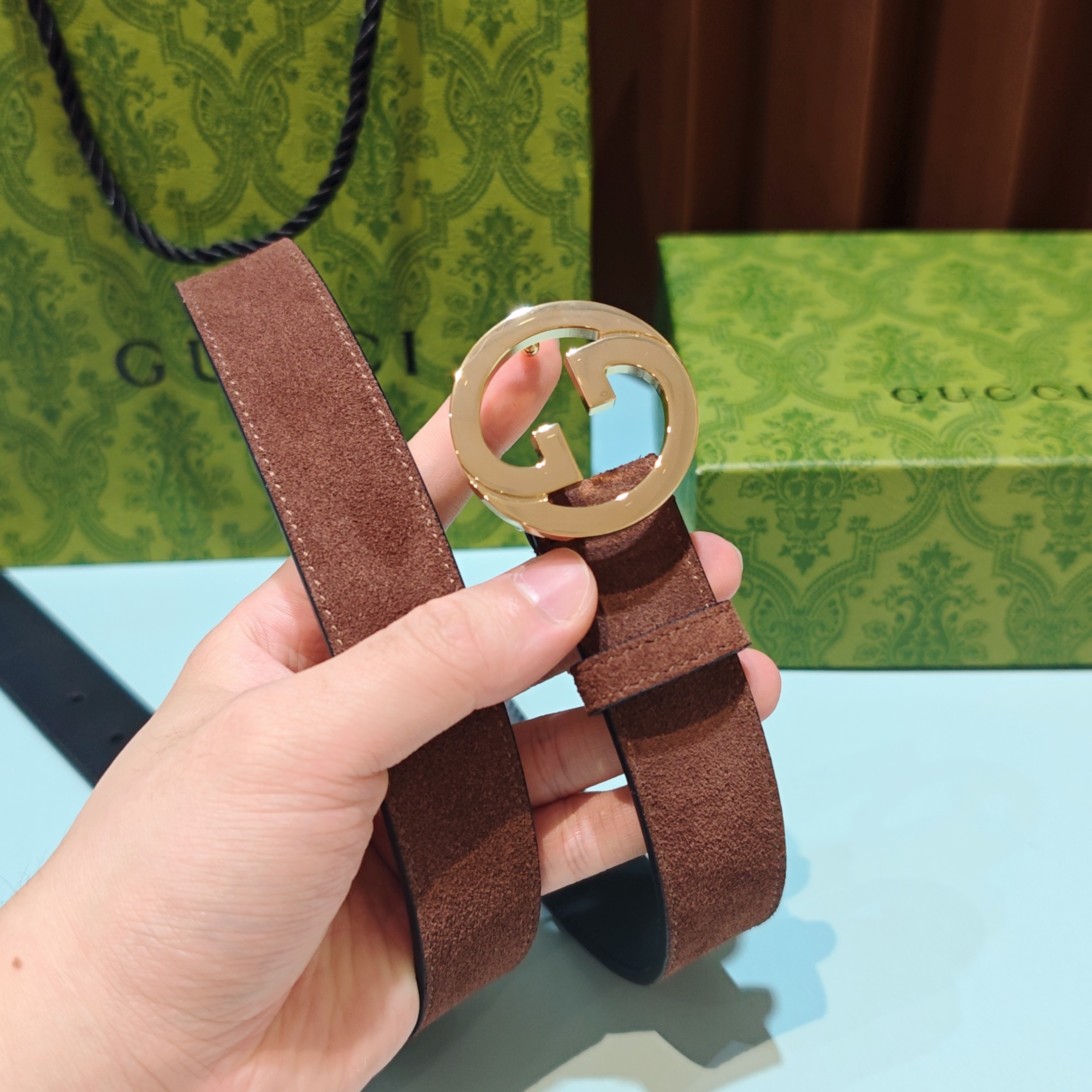 💥💥💥3.0cm 古驰 腰带，双面头层牛皮，长度：75.80.85.90.95.100.105欧，铜五金