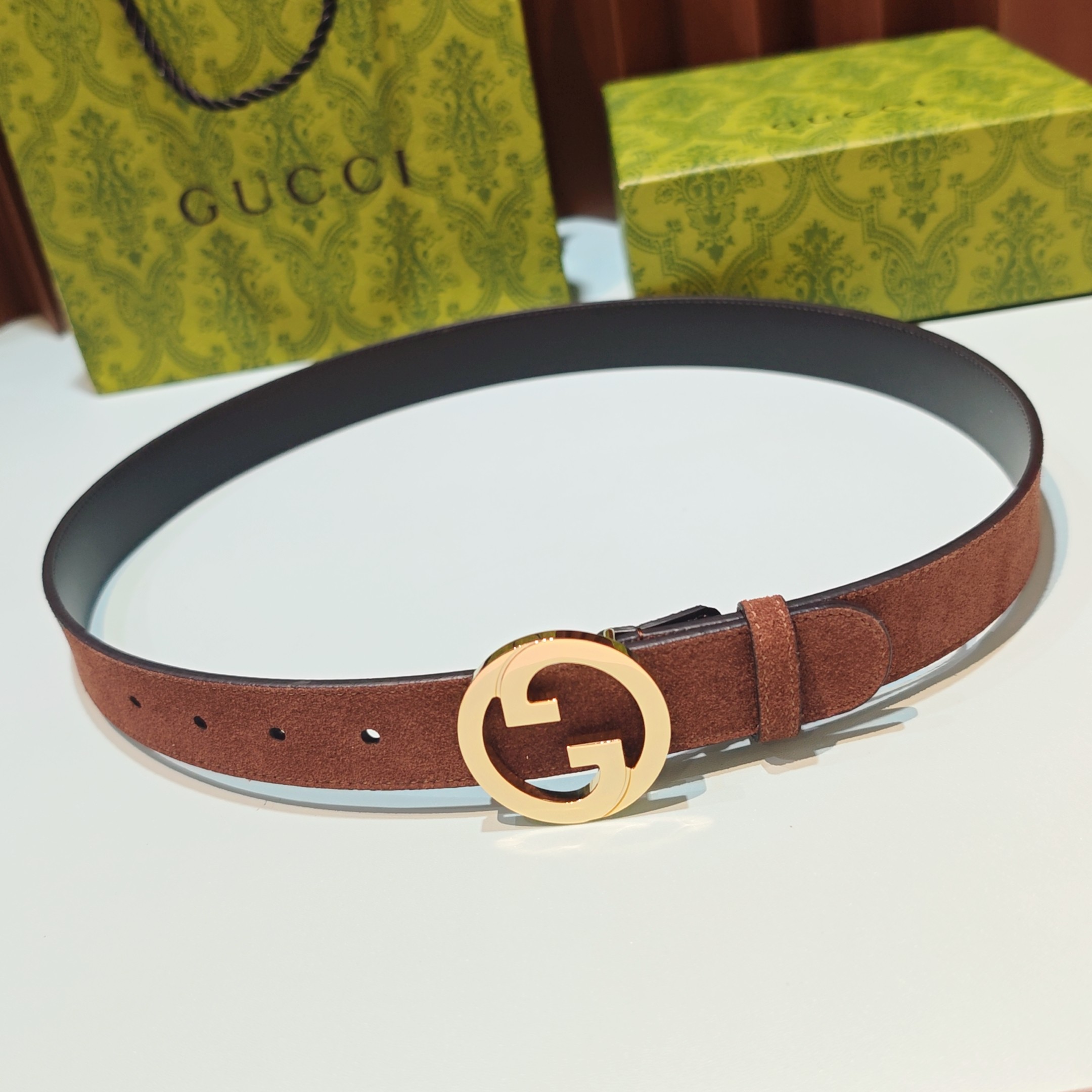 💥💥💥3.0cm 古驰 腰带，双面头层牛皮，长度：75.80.85.90.95.100.105欧，铜五金