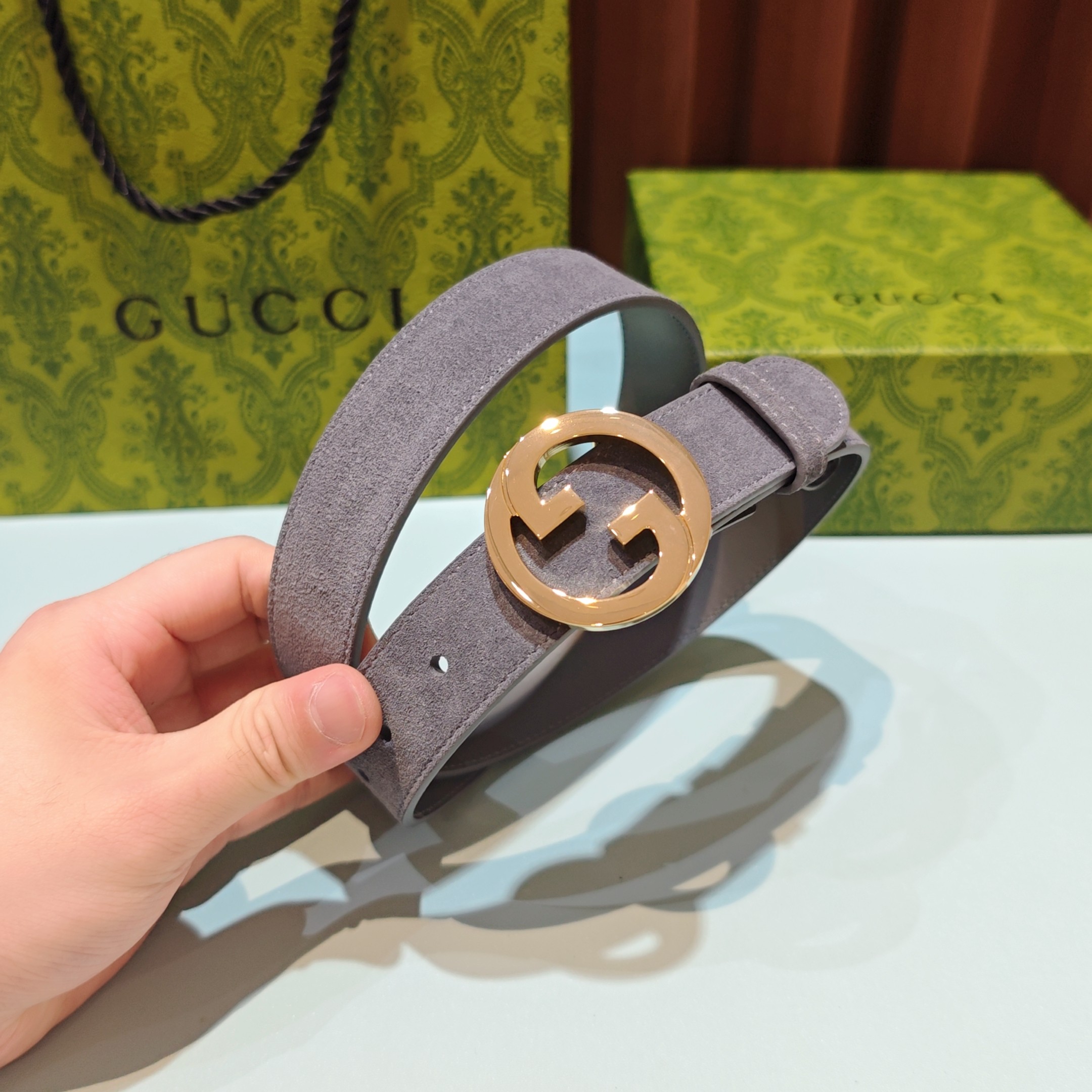 💥💥💥3.0cm 古驰 腰带，双面头层牛皮，长度：75.80.85.90.95.100.105欧，铜五金