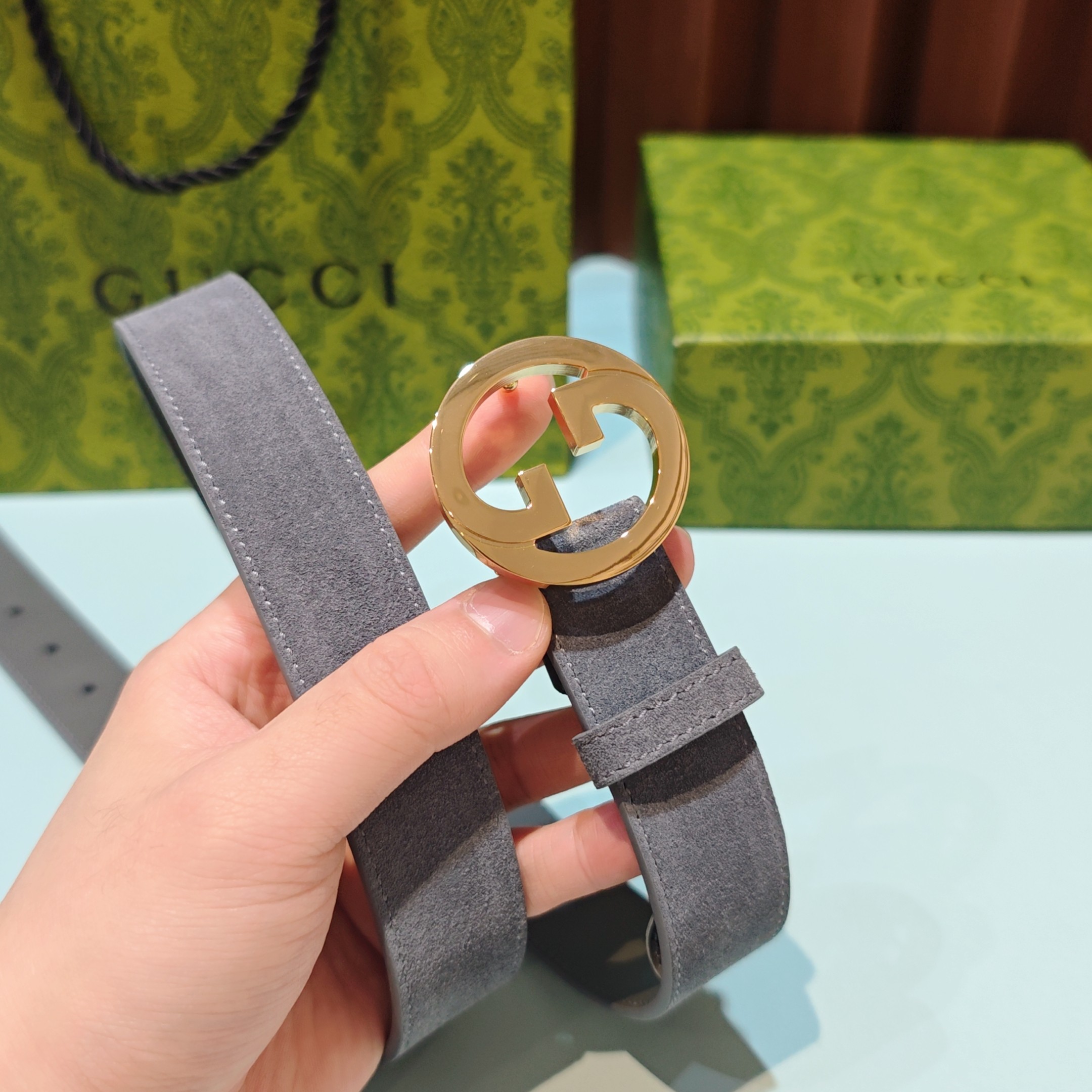 💥💥💥3.0cm 古驰 腰带，双面头层牛皮，长度：75.80.85.90.95.100.105欧，铜五金