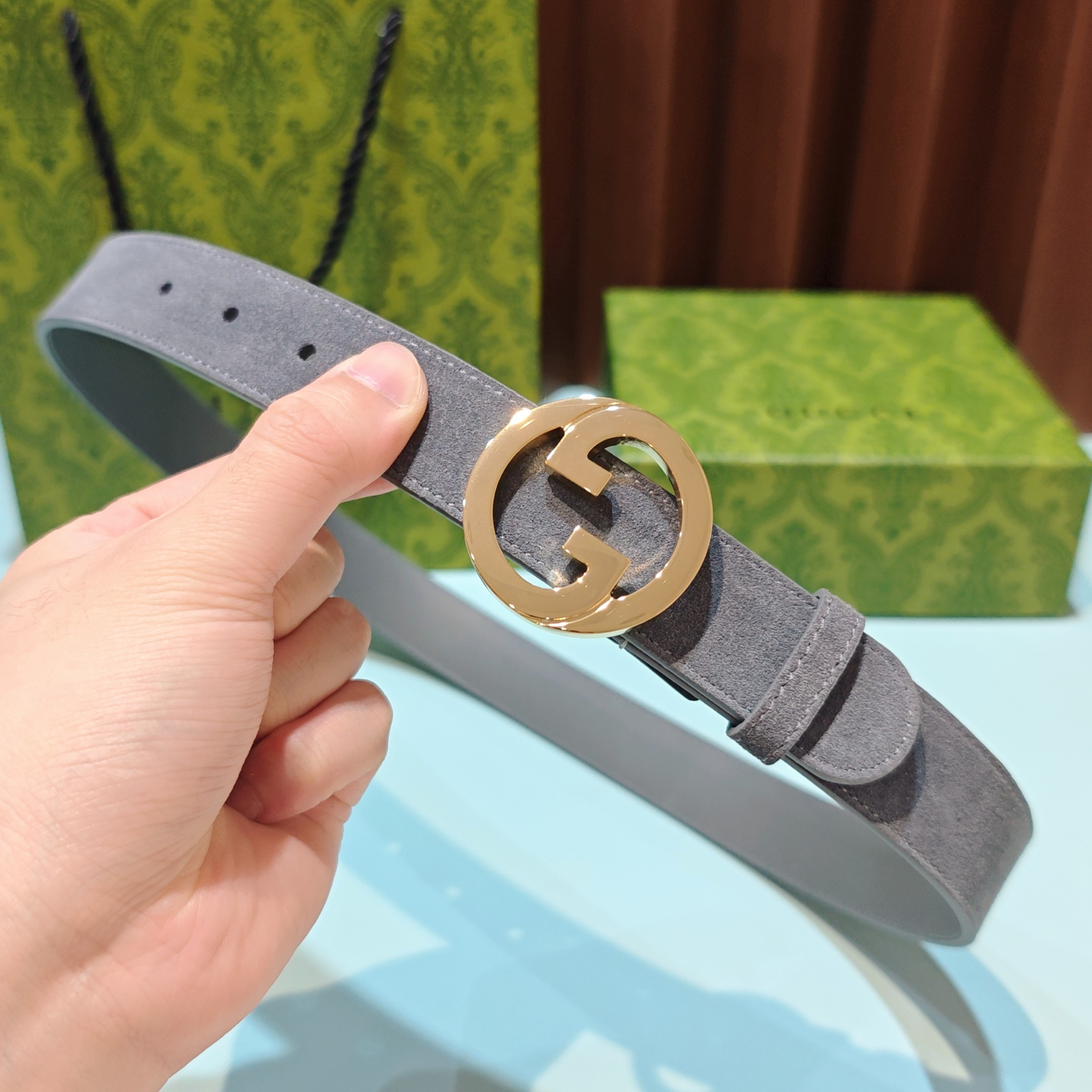 💥💥💥3.0cm 古驰 腰带，双面头层牛皮，长度：75.80.85.90.95.100.105欧，铜五金