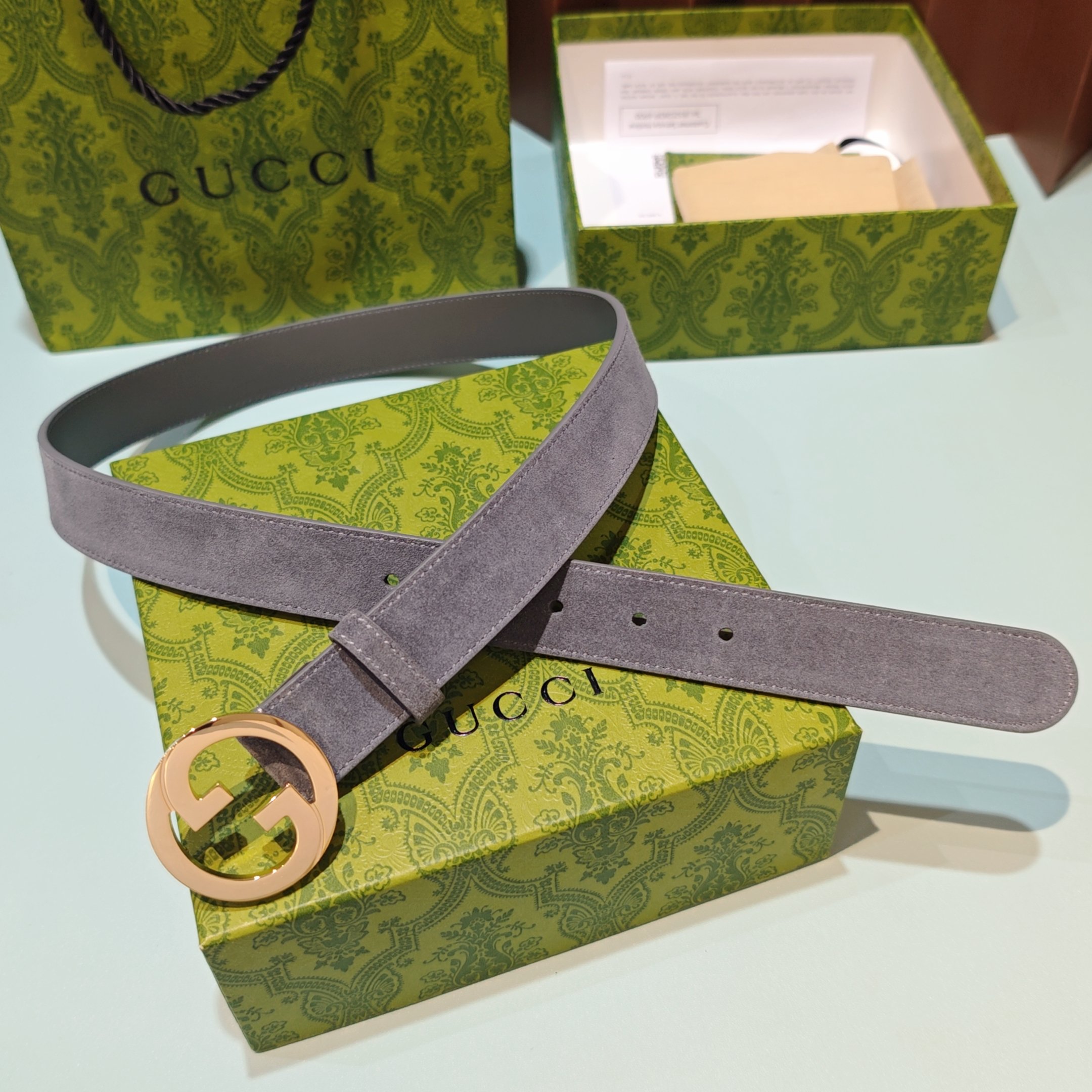 💥💥💥3.0cm 古驰 腰带，双面头层牛皮，长度：75.80.85.90.95.100.105欧，铜五金