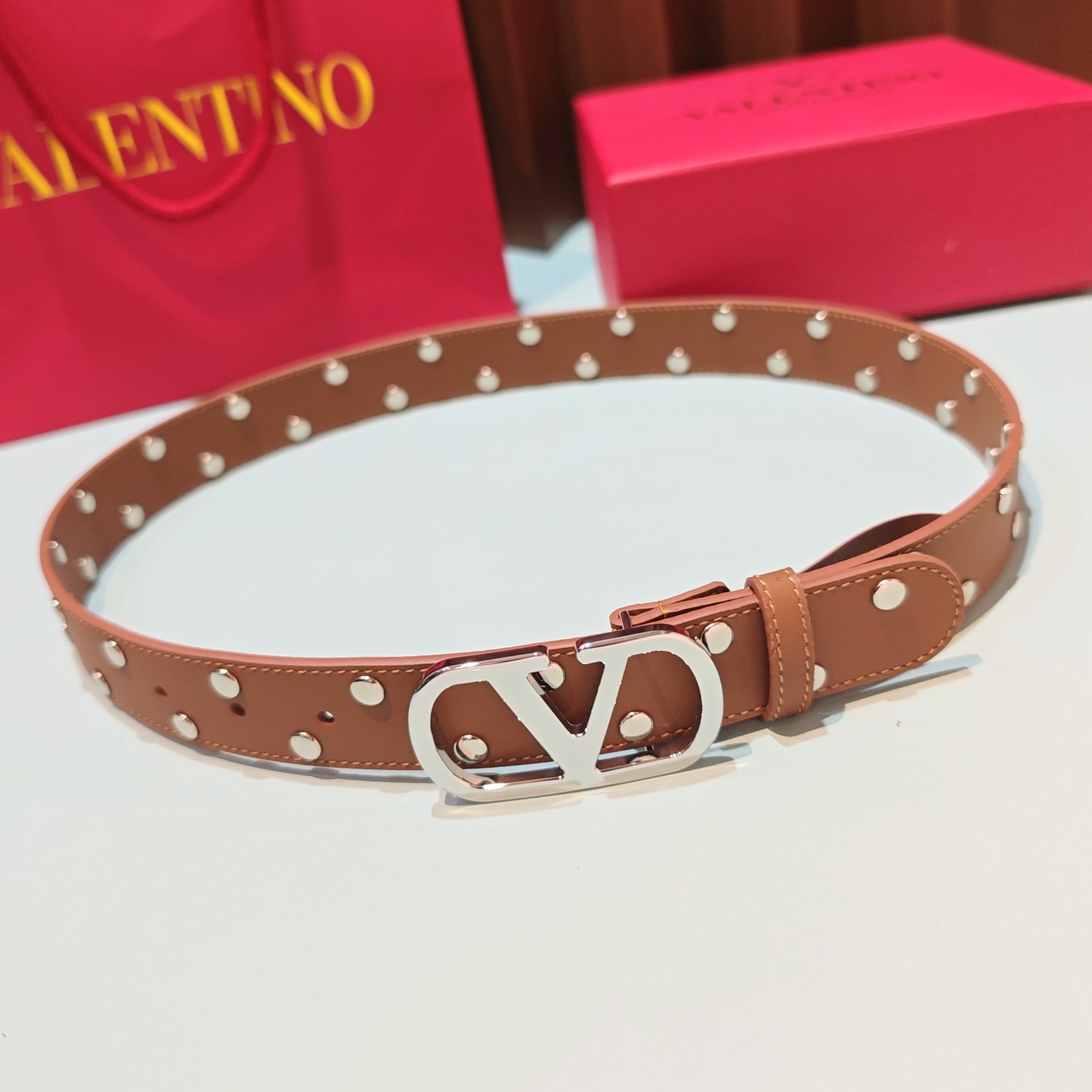 💥💥💥3.0cm 华伦天奴 腰带，双面头层牛皮，长度：75.80.85.90.95.100.105欧，铜