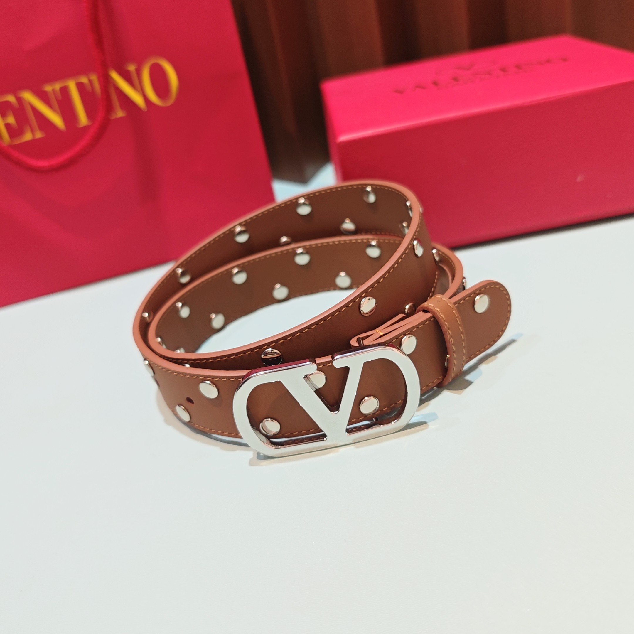 💥💥💥3.0cm 华伦天奴 腰带，双面头层牛皮，长度：75.80.85.90.95.100.105欧，铜