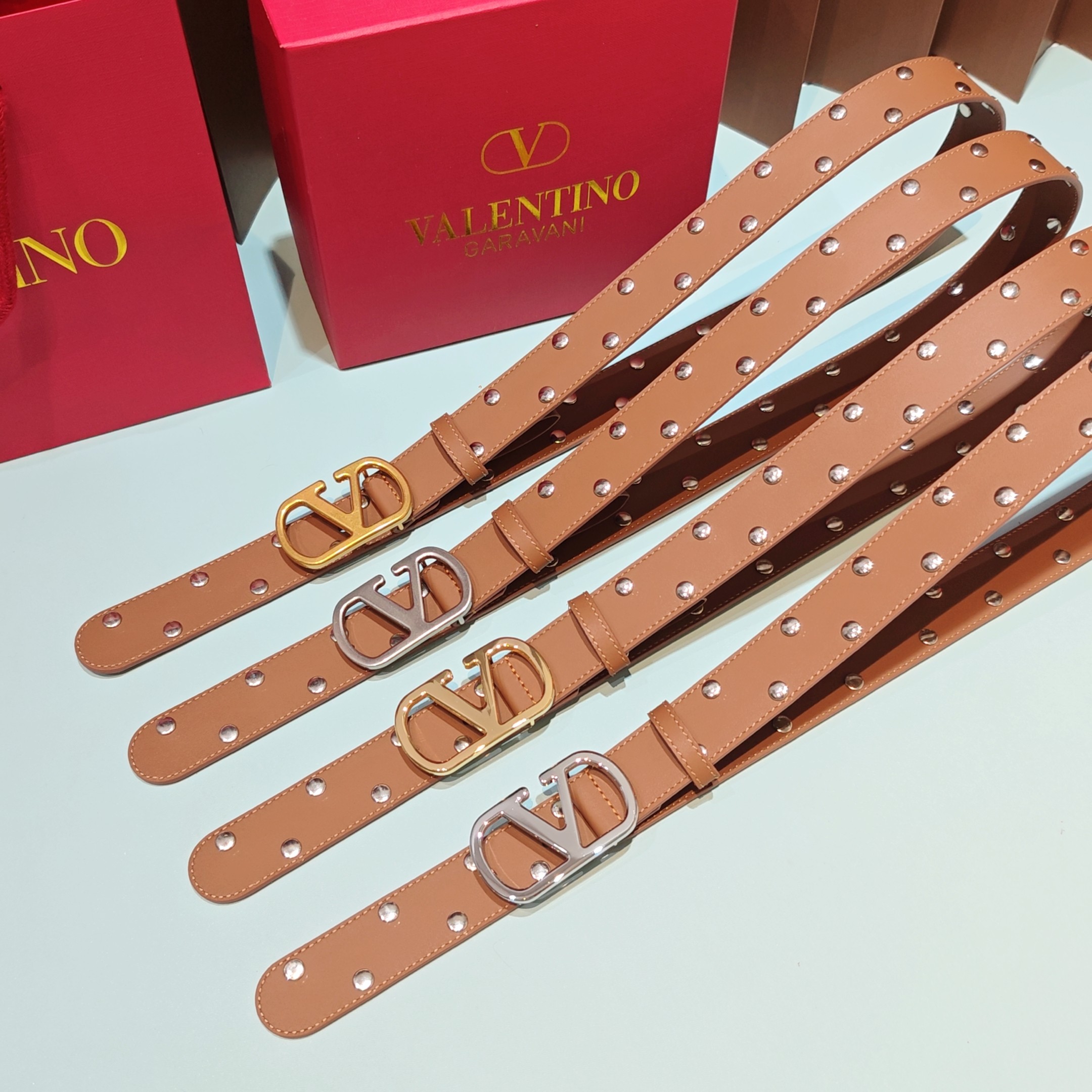 💥💥💥3.0cm 华伦天奴 腰带，双面头层牛皮，长度：75.80.85.90.95.100.105欧，铜