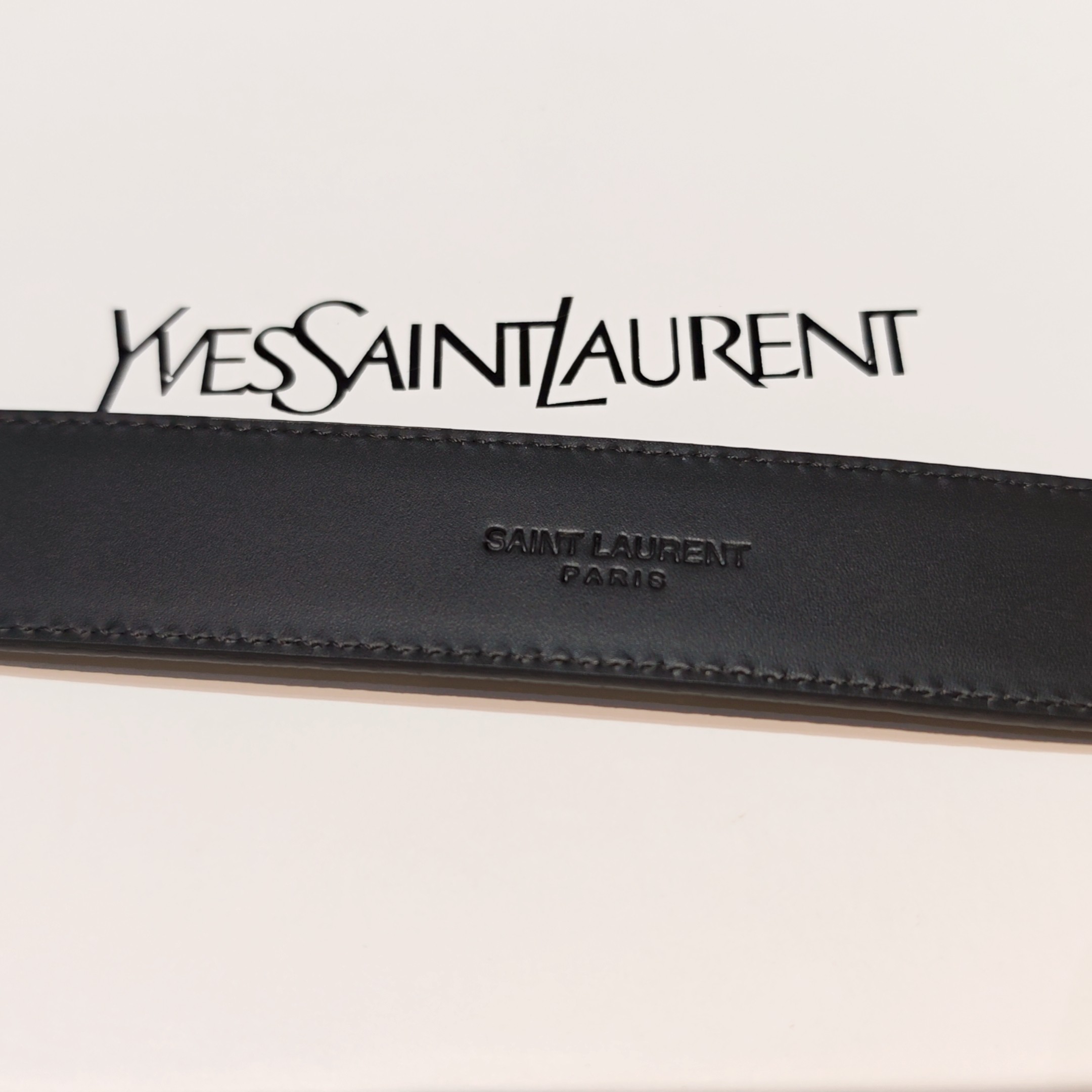 💥💥💥3.0cm 圣罗兰 腰带，双面头层牛皮，长度：75.80.85.90.95.100.105欧，铜五