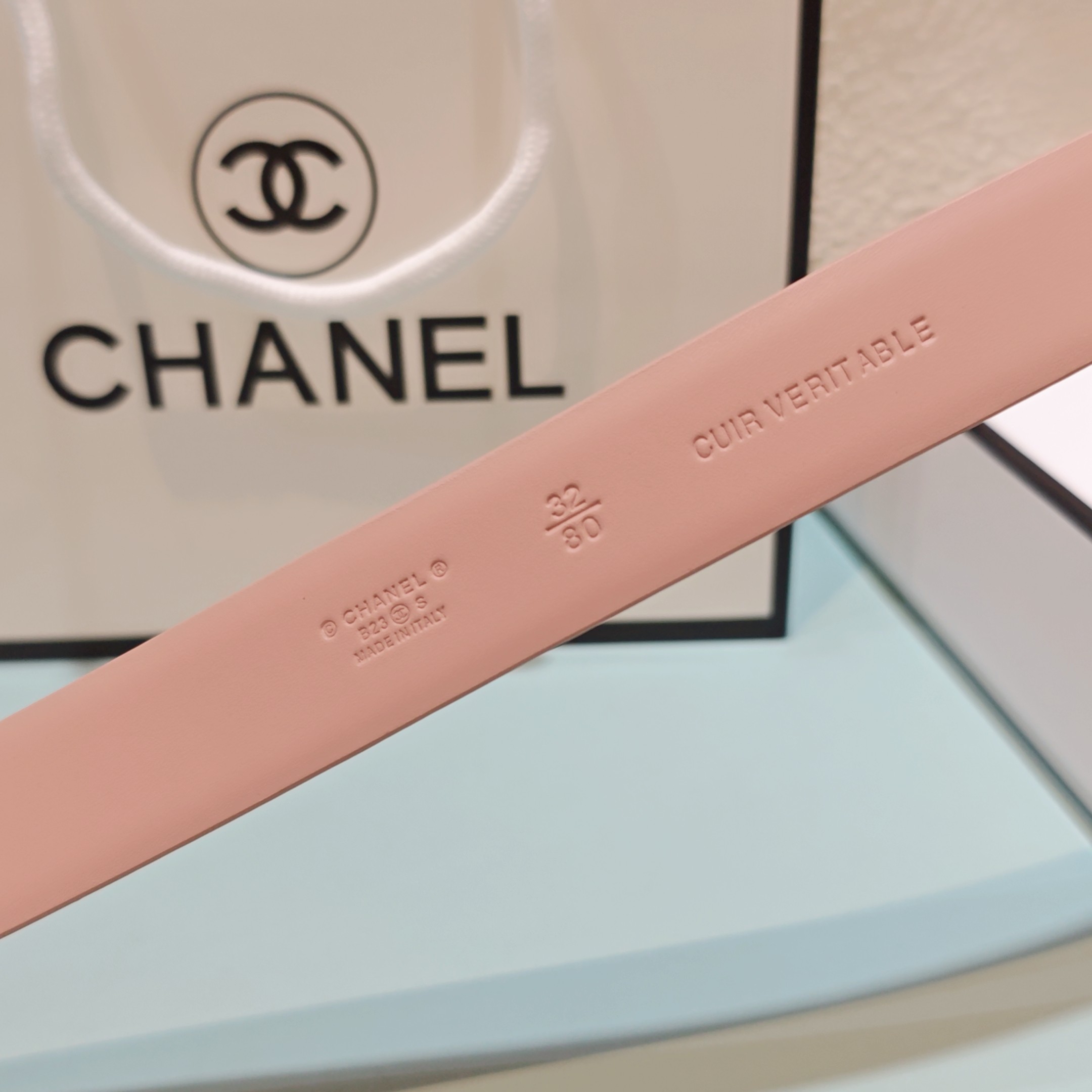 💥💥💥3.0cm香奈儿腰带，头层牛皮，长度：75.80.85.90.95.100.欧，铜五金扣原版开模定