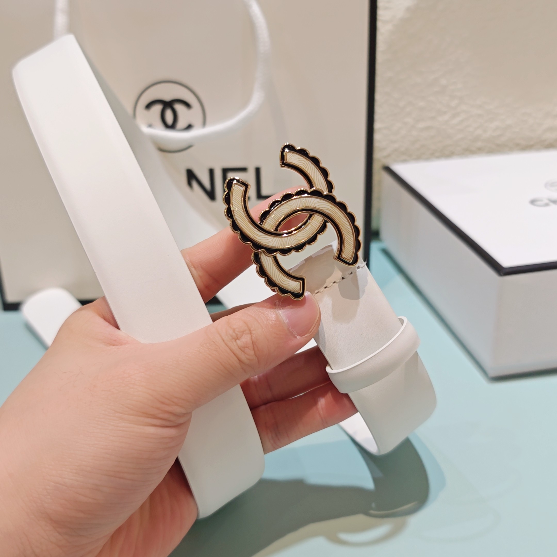 💥💥💥3.0cm香奈儿腰带，头层牛皮，长度：75.80.85.90.95.100.欧，铜五金扣原版开模定