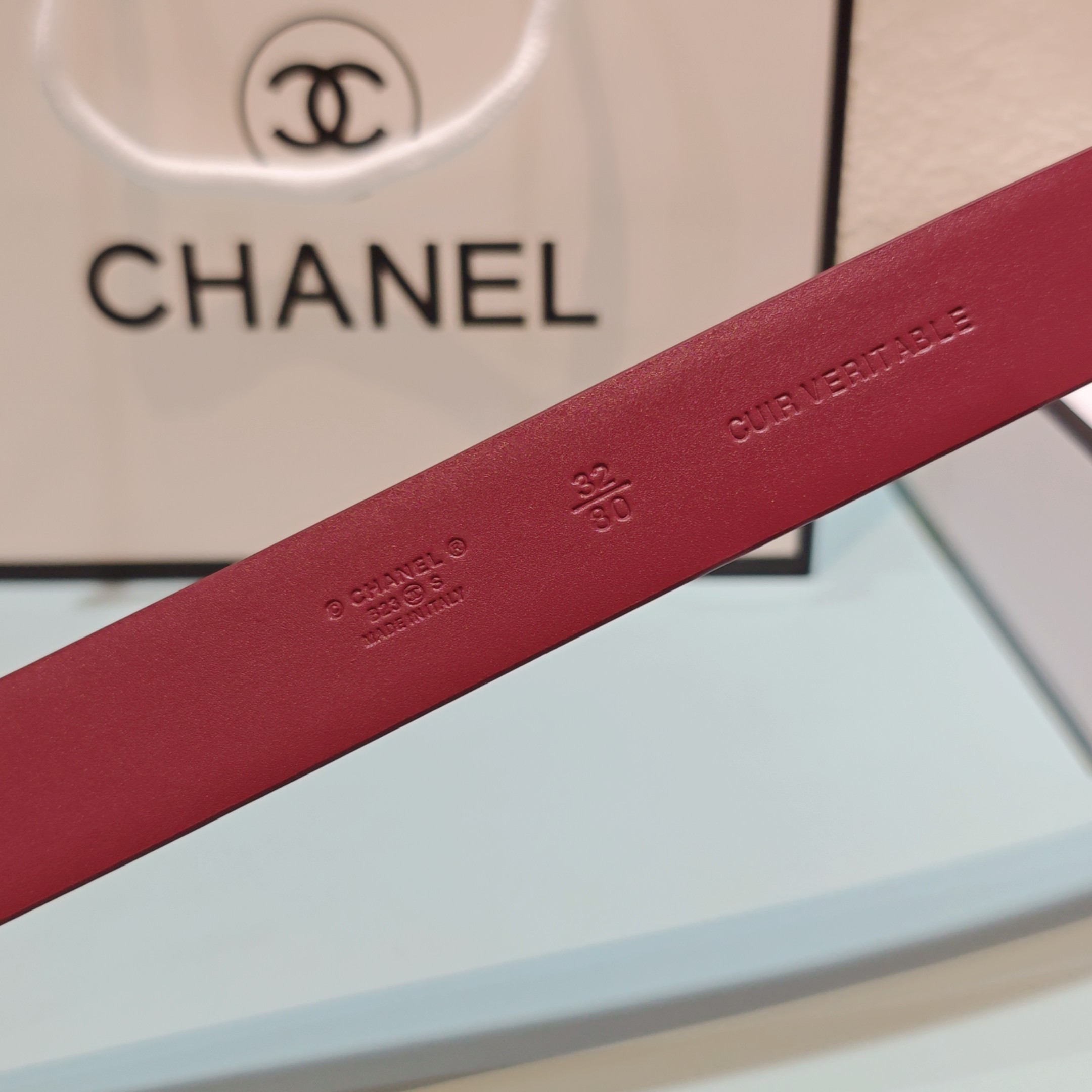 💥💥💥3.0cm香奈儿腰带，头层牛皮，长度：75.80.85.90.95.100.欧，铜五金扣原版开模定