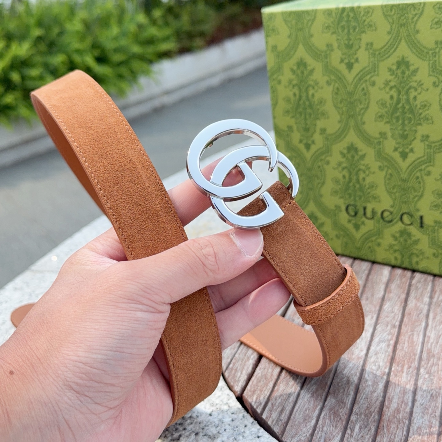 💥💥💥3.0cm 古驰 腰带，绒面，头层牛皮，长度：75.80.85.90.95.100.105欧，铜五