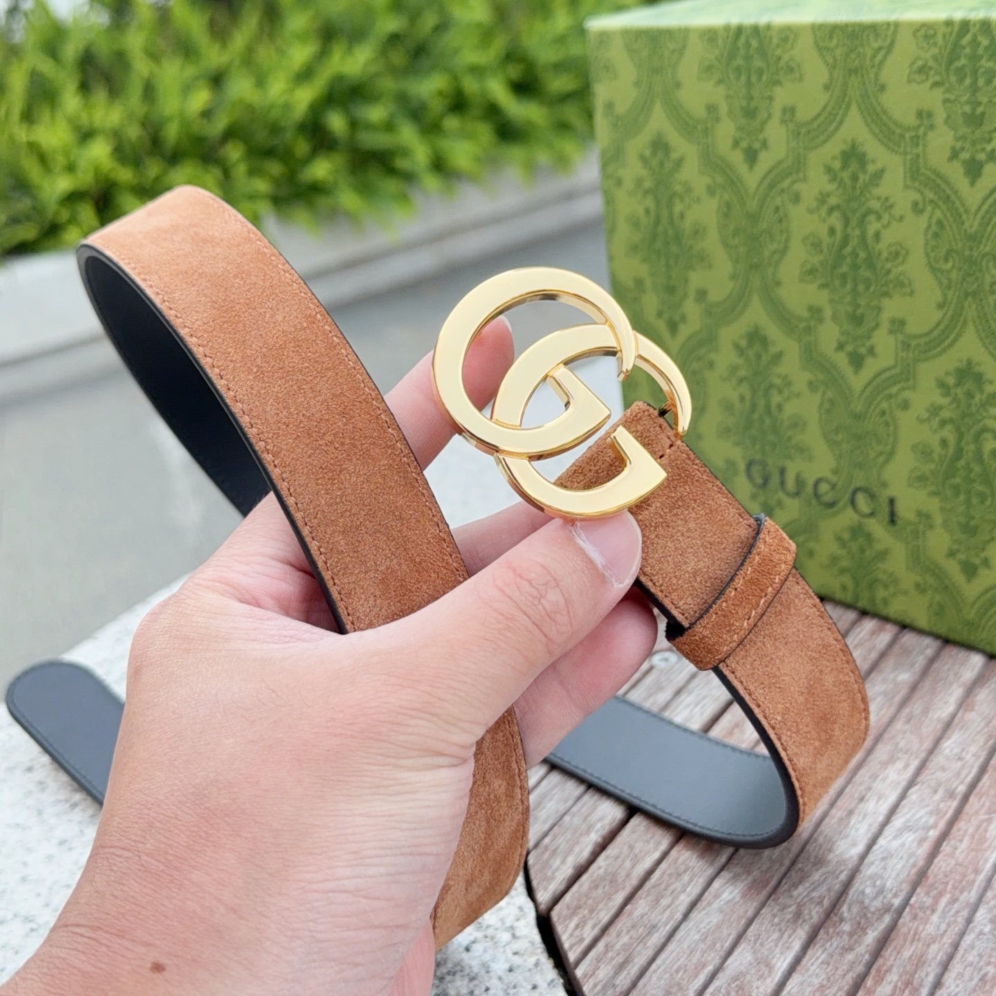 💥💥💥3.0cm 古驰 腰带，绒面，头层牛皮，长度：75.80.85.90.95.100.105欧，铜五