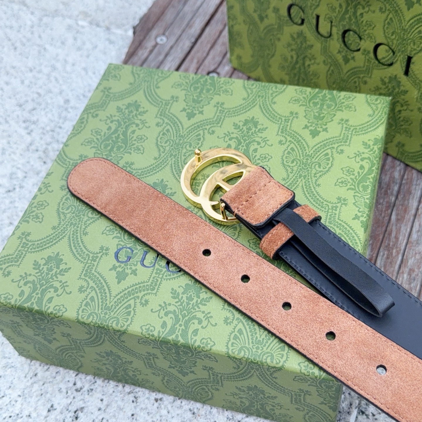 💥💥💥3.0cm 古驰 腰带，绒面，头层牛皮，长度：75.80.85.90.95.100.105欧，铜五