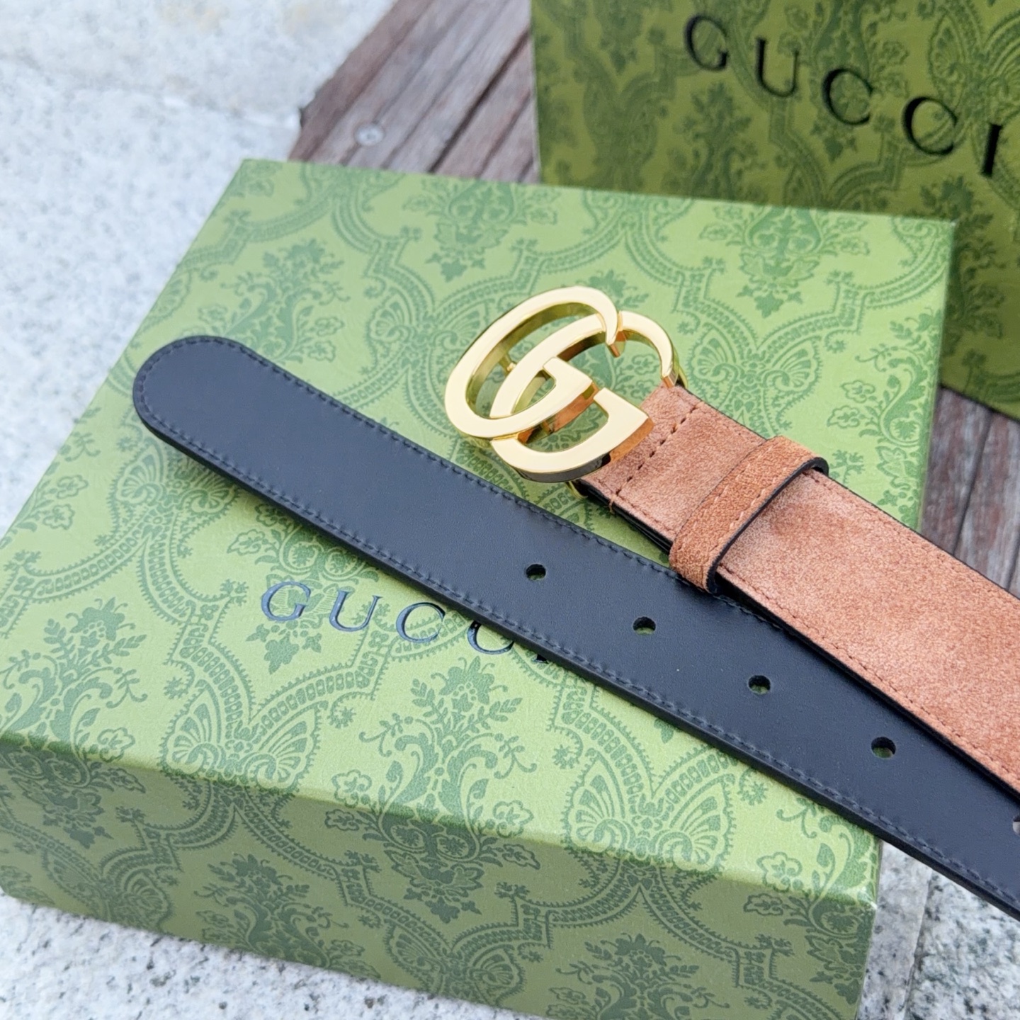 💥💥💥3.0cm 古驰 腰带，绒面，头层牛皮，长度：75.80.85.90.95.100.105欧，铜五