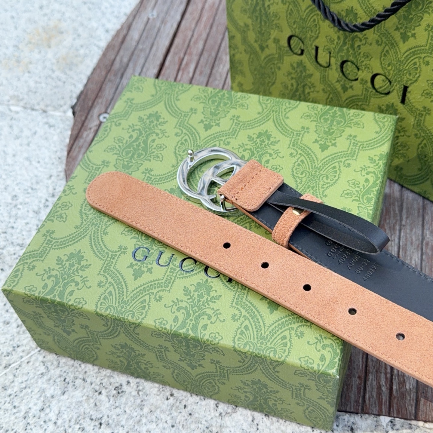 💥💥💥3.0cm 古驰 腰带，绒面，头层牛皮，长度：75.80.85.90.95.100.105欧，铜五