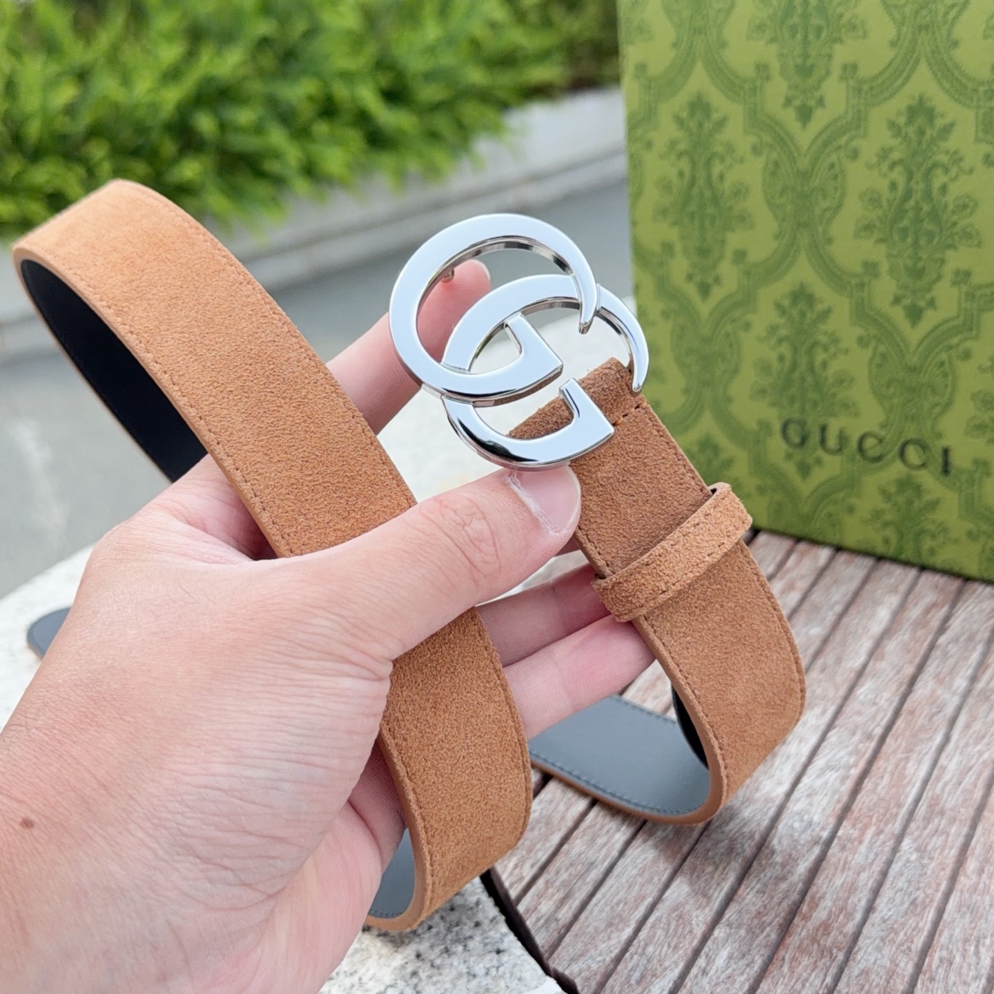 💥💥💥3.0cm 古驰 腰带，绒面，头层牛皮，长度：75.80.85.90.95.100.105欧，铜五