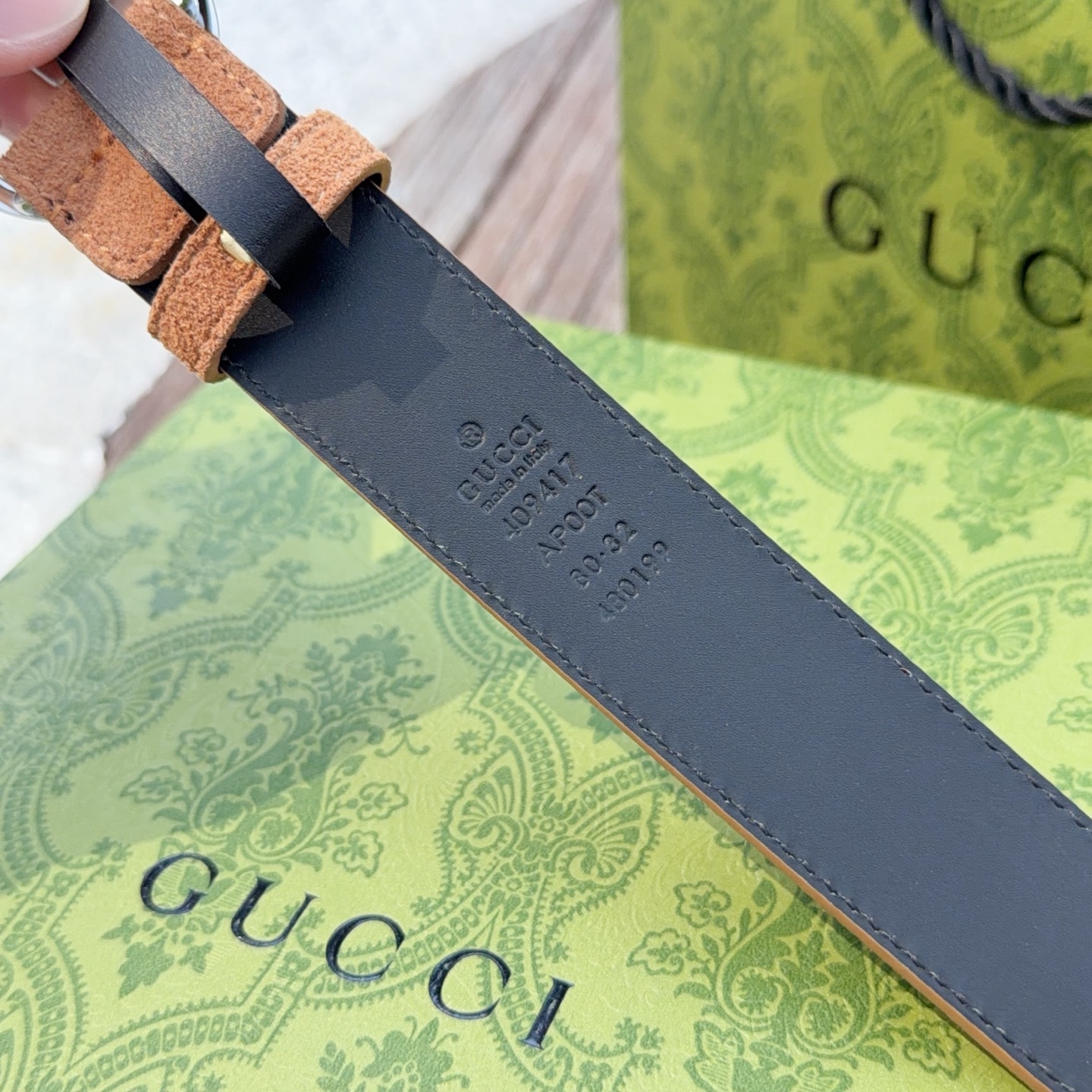 💥💥💥3.0cm 古驰 腰带，绒面，头层牛皮，长度：75.80.85.90.95.100.105欧，铜五