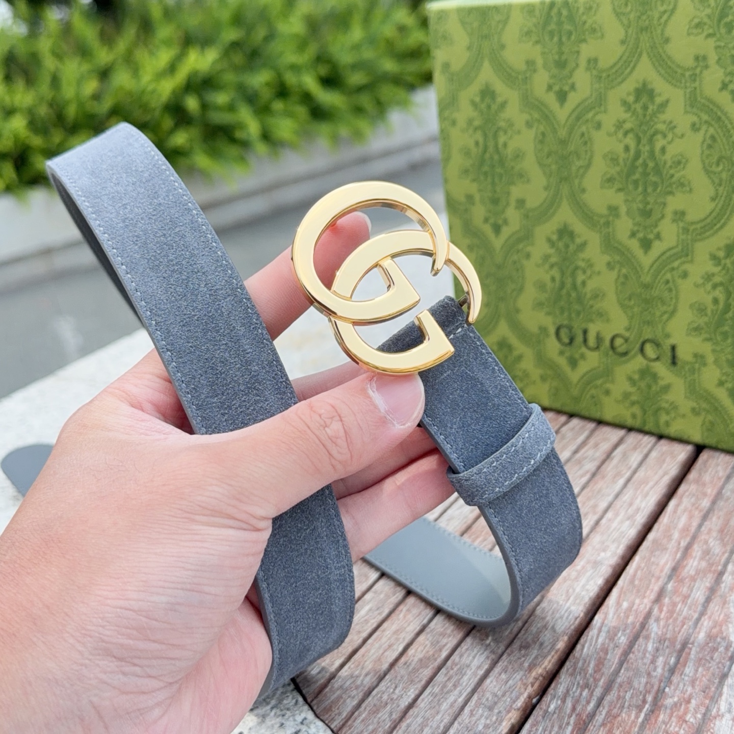 💥💥💥3.0cm 古驰 腰带，绒面，头层牛皮，长度：75.80.85.90.95.100.105欧，铜五