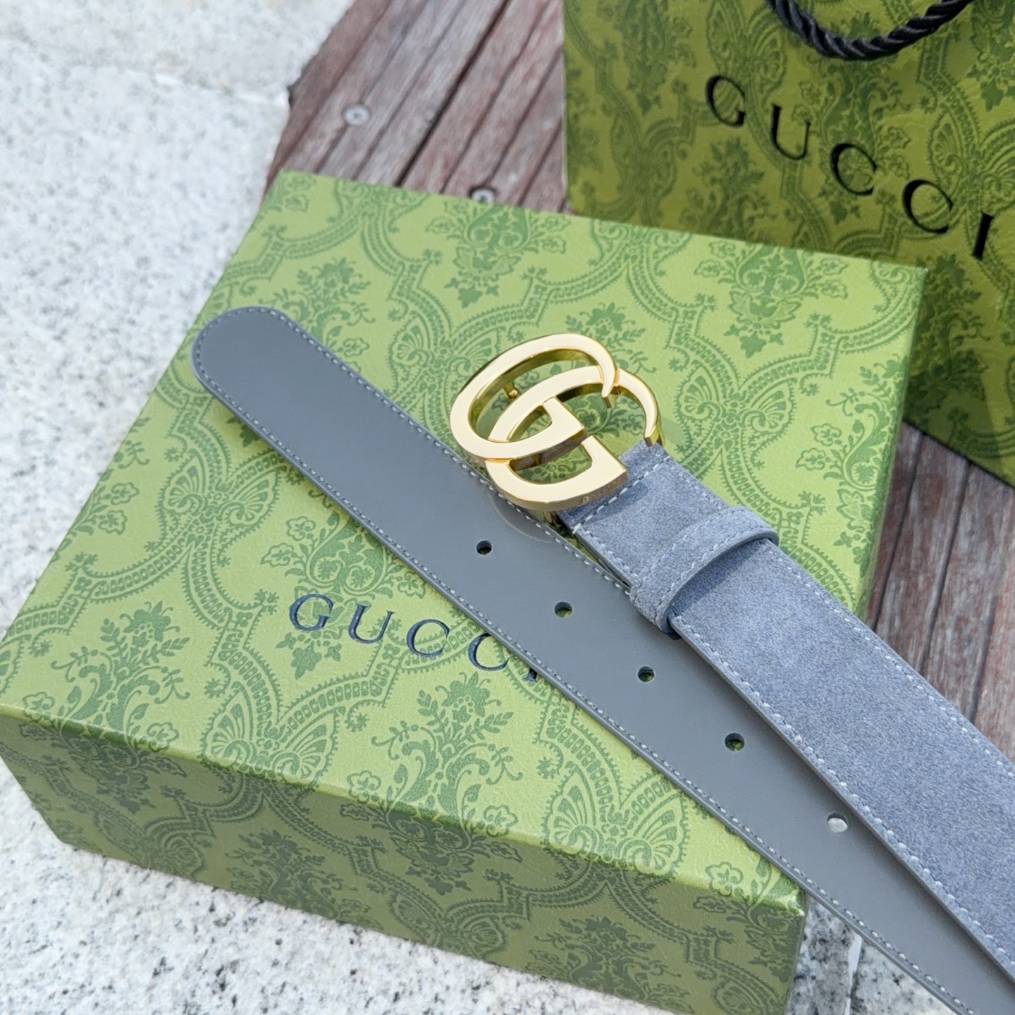 💥💥💥3.0cm 古驰 腰带，绒面，头层牛皮，长度：75.80.85.90.95.100.105欧，铜五