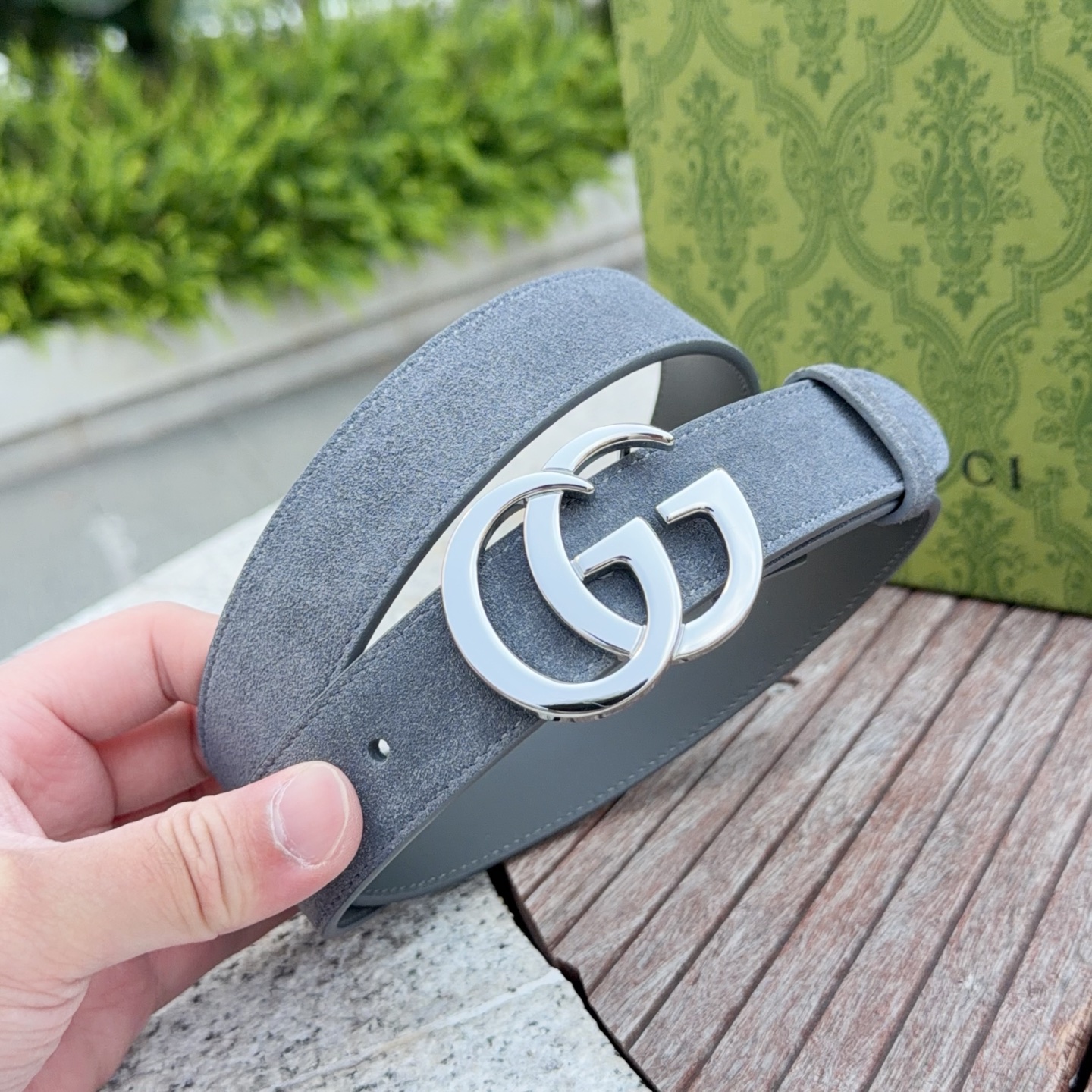 💥💥💥3.0cm 古驰 腰带，绒面，头层牛皮，长度：75.80.85.90.95.100.105欧，铜五