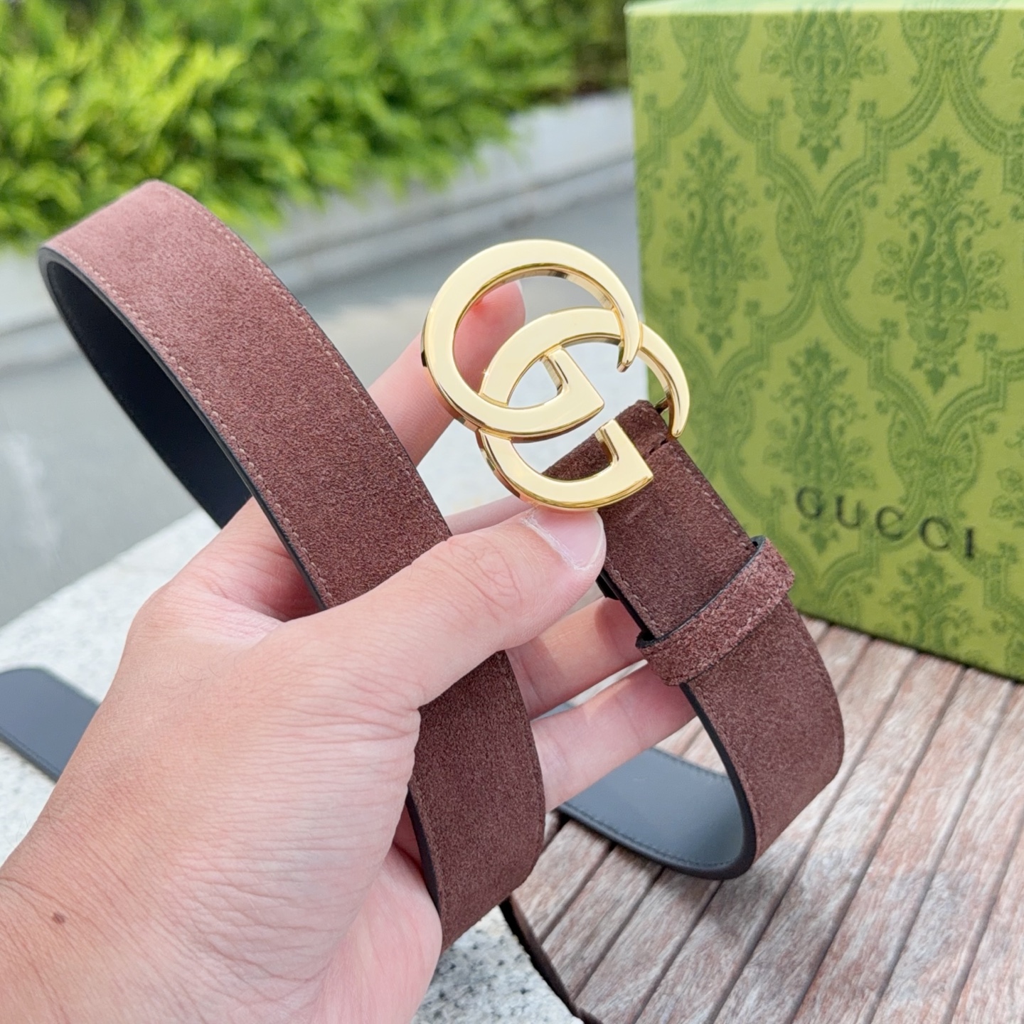 💥💥💥3.0cm 古驰 腰带，绒面，头层牛皮，长度：75.80.85.90.95.100.105欧，铜五