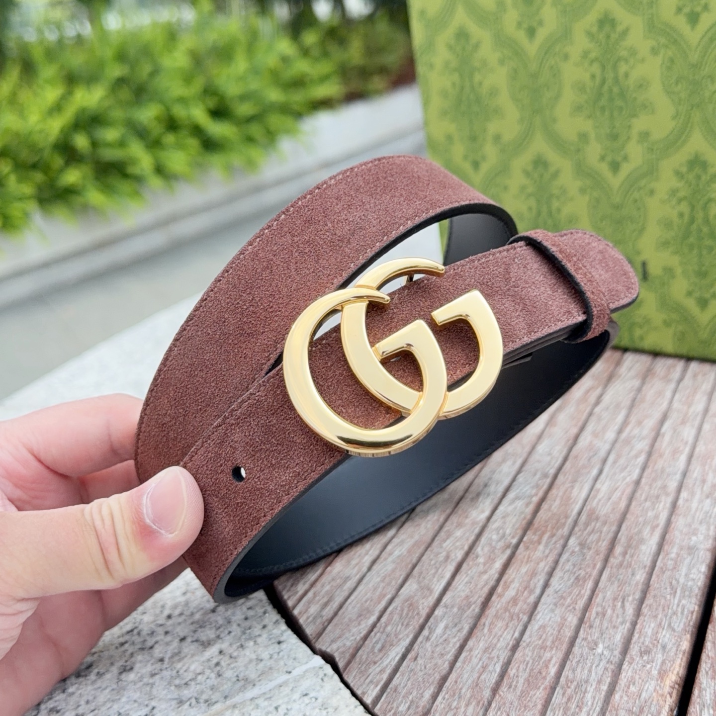 💥💥💥3.0cm 古驰 腰带，绒面，头层牛皮，长度：75.80.85.90.95.100.105欧，铜五