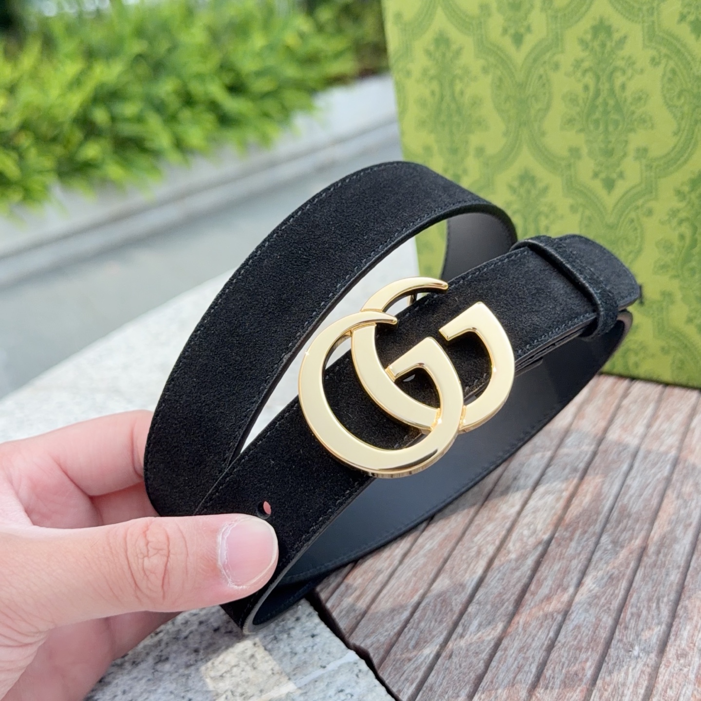 💥💥💥3.0cm 古驰 腰带，绒面，头层牛皮，长度：75.80.85.90.95.100.105欧，铜五