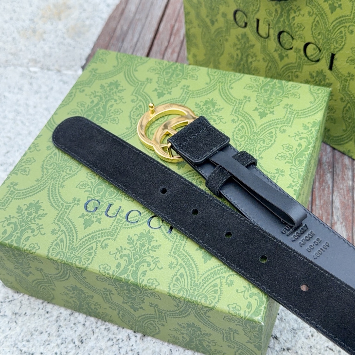 💥💥💥3.0cm 古驰 腰带，绒面，头层牛皮，长度：75.80.85.90.95.100.105欧，铜五