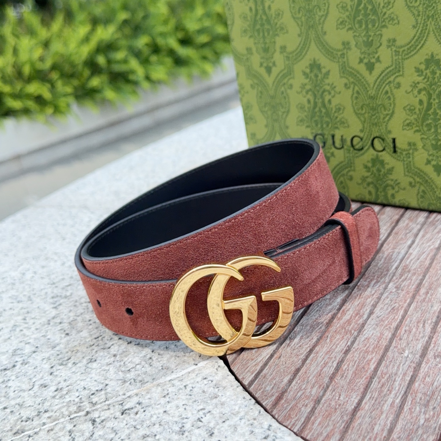 💥💥💥3.0cm 古驰 腰带，绒面，头层牛皮，长度：75.80.85.90.95.100.105欧，铜五