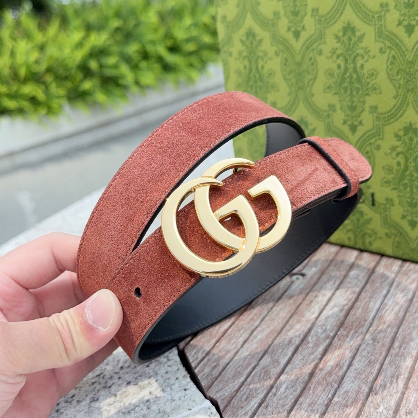 💥💥💥3.0cm 古驰 腰带，绒面，头层牛皮，长度：75.80.85.90.95.100.105欧，铜五