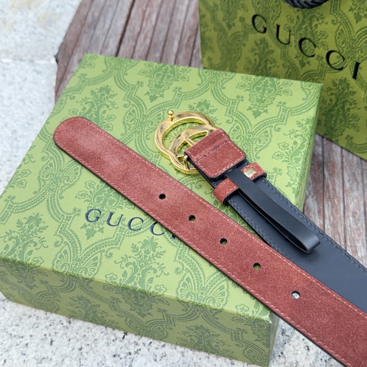 💥💥💥3.0cm 古驰 腰带，绒面，头层牛皮，长度：75.80.85.90.95.100.105欧，铜五