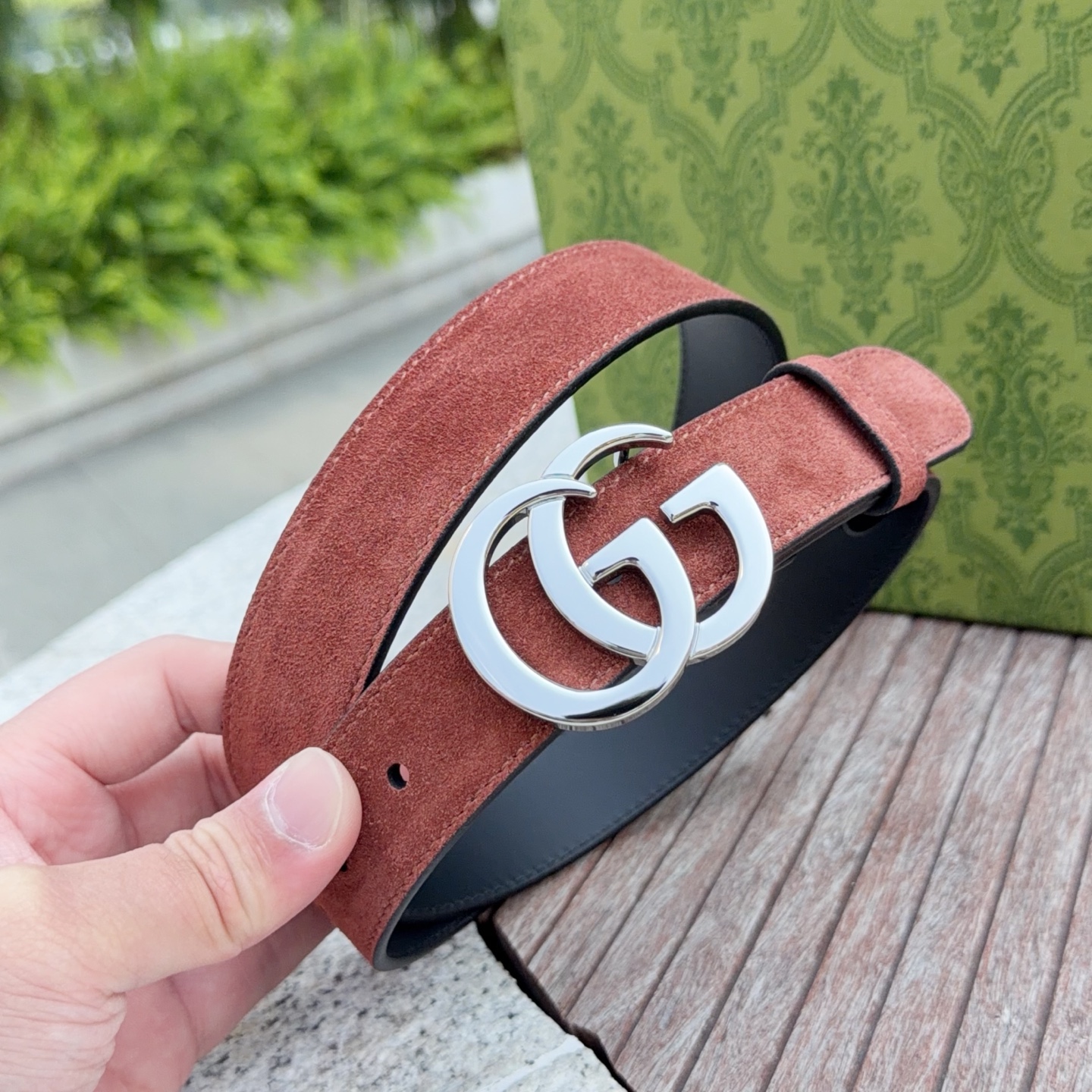 💥💥💥3.0cm 古驰 腰带，绒面，头层牛皮，长度：75.80.85.90.95.100.105欧，铜五