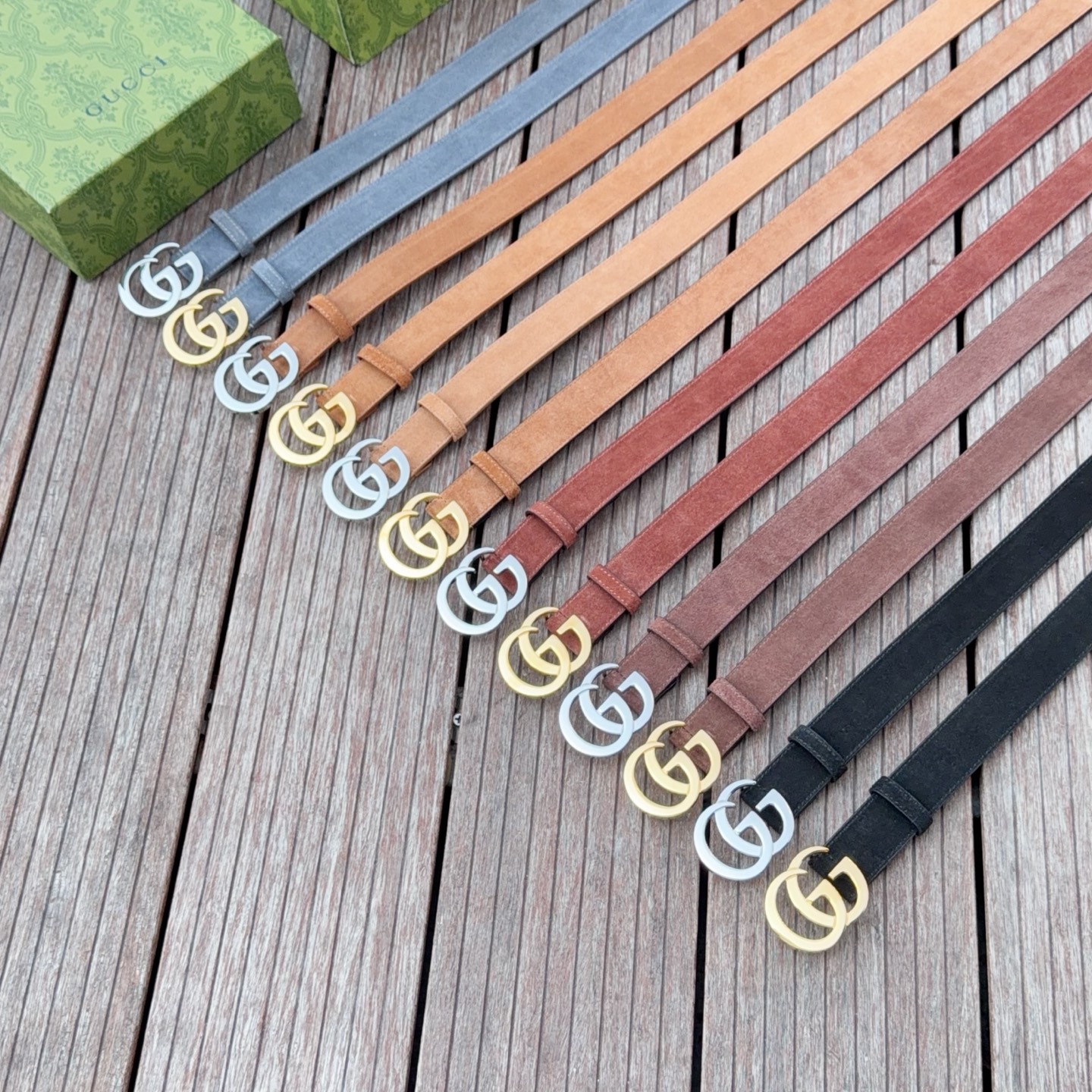 💥💥💥3.0cm 古驰 腰带，绒面，头层牛皮，长度：75.80.85.90.95.100.105欧，铜五