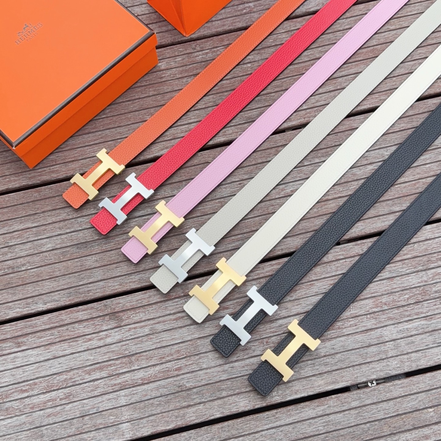 💥💥💥2.5cm爱马仕腰带，双面头层牛皮，长度：75.80.85.90.95.100.105.110欧，