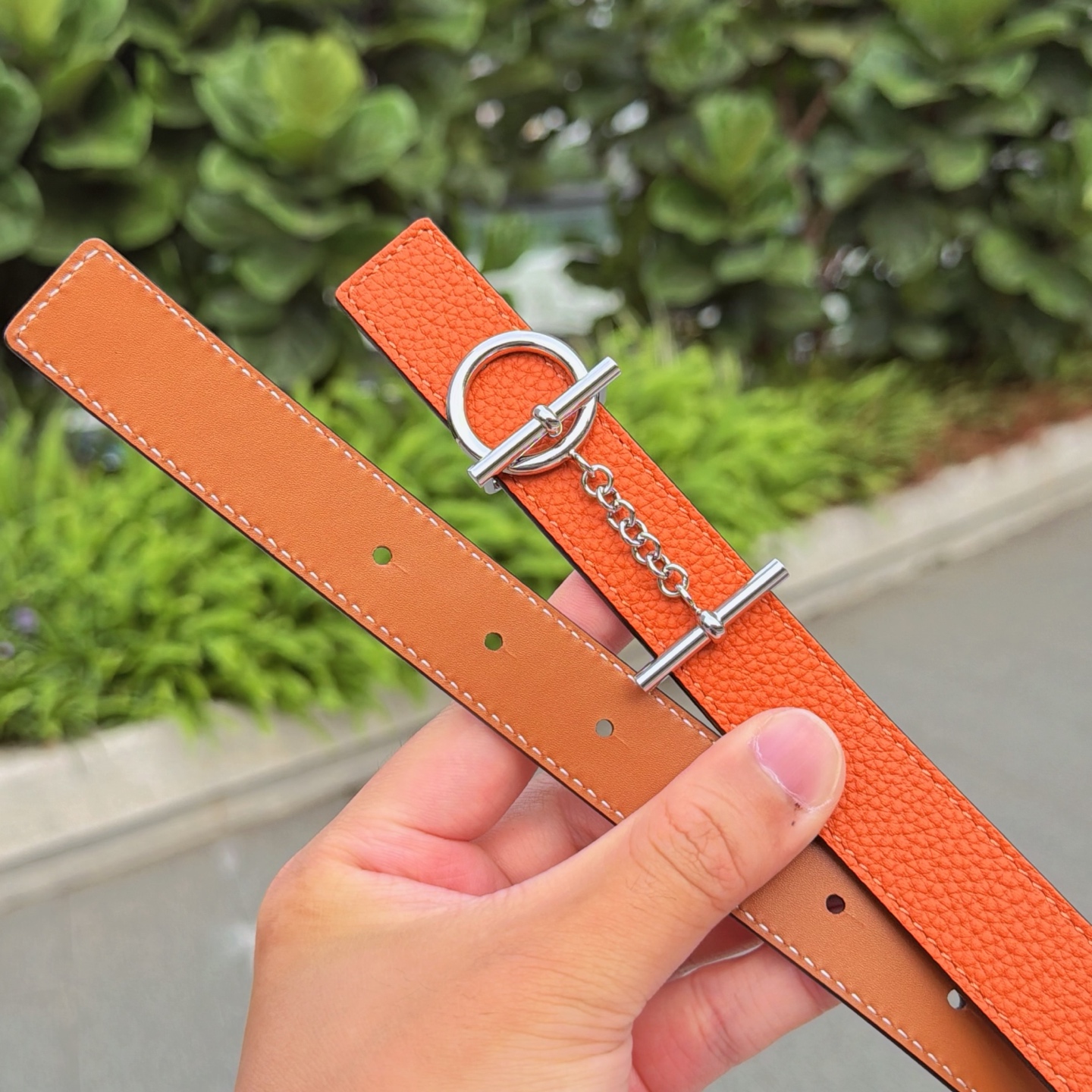 💥💥💥2.5cm爱马仕腰带，双面头层牛皮，长度：75.80.85.90.95.100.105.110欧，