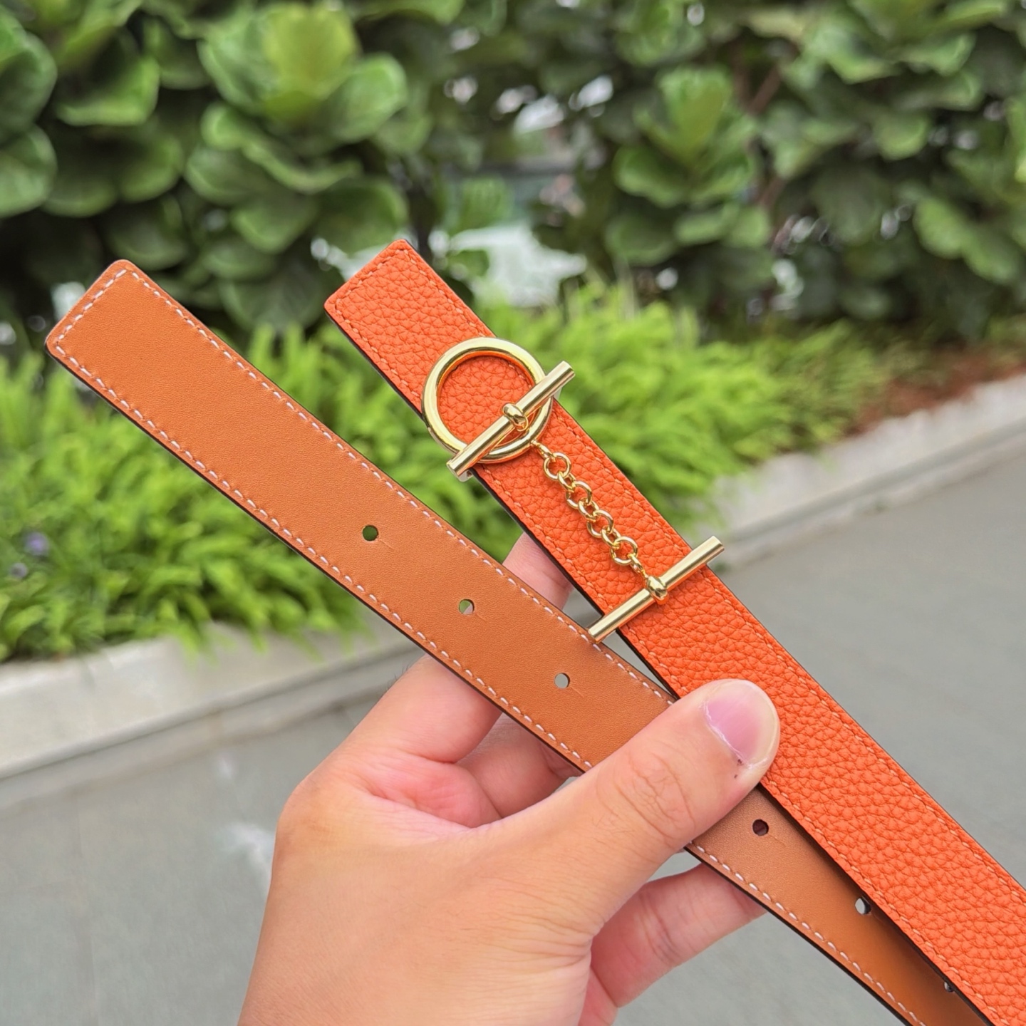 💥💥💥2.5cm爱马仕腰带，双面头层牛皮，长度：75.80.85.90.95.100.105.110欧，